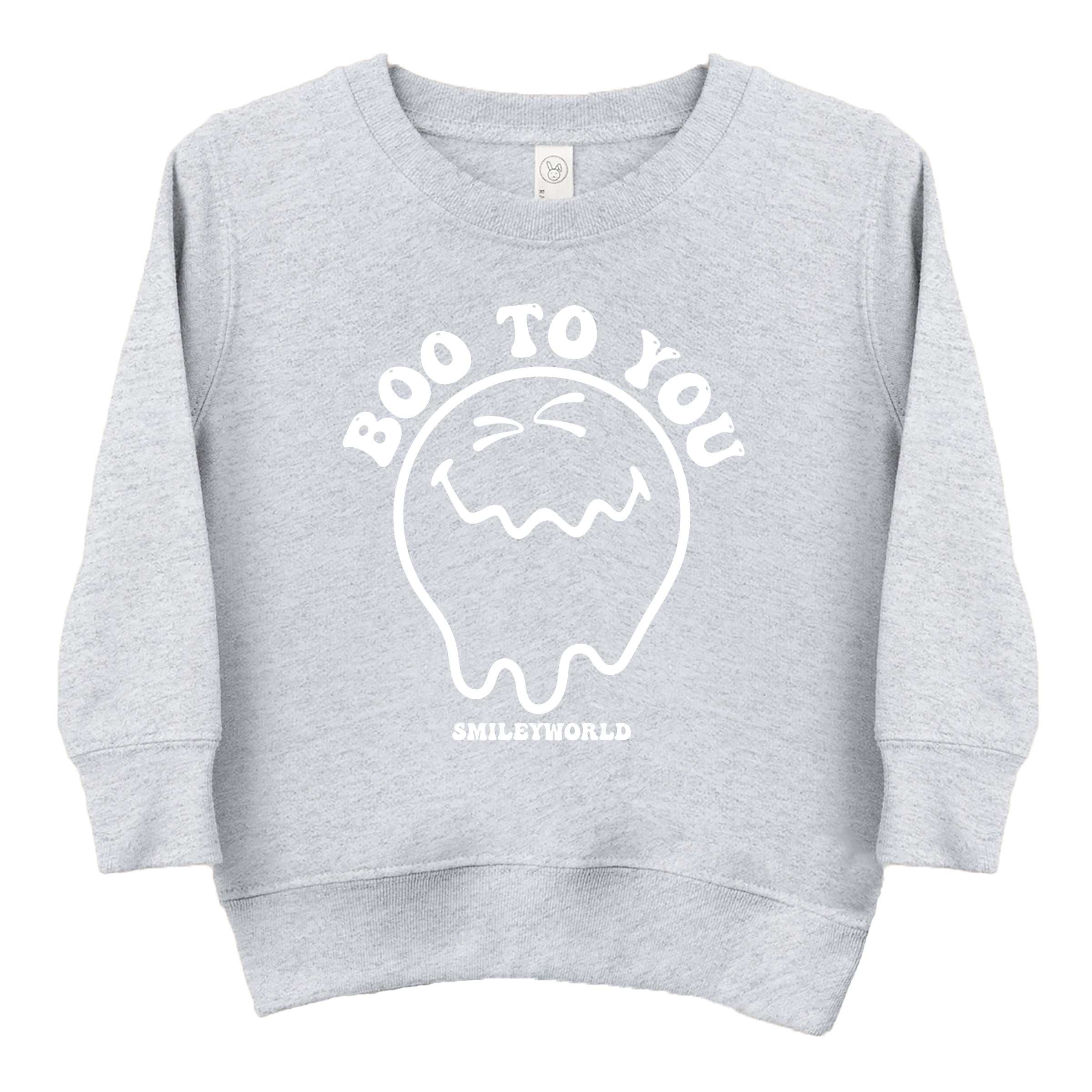 SmileyWorld Boo To You - Toddler Graphic Sweatshirt and Youth Graphic Sweatshirt