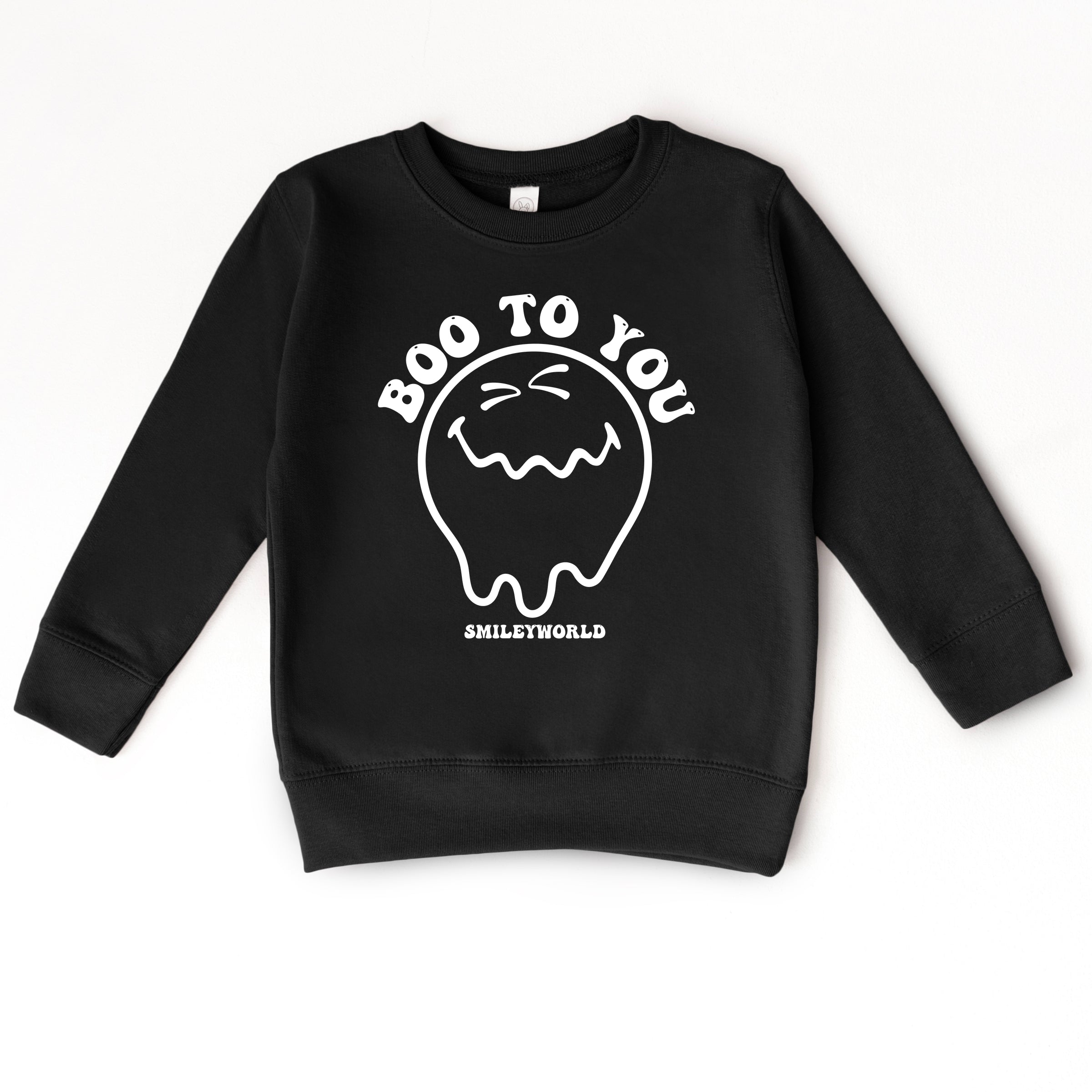 SmileyWorld Boo To You - Toddler Graphic Sweatshirt and Youth Graphic Sweatshirt