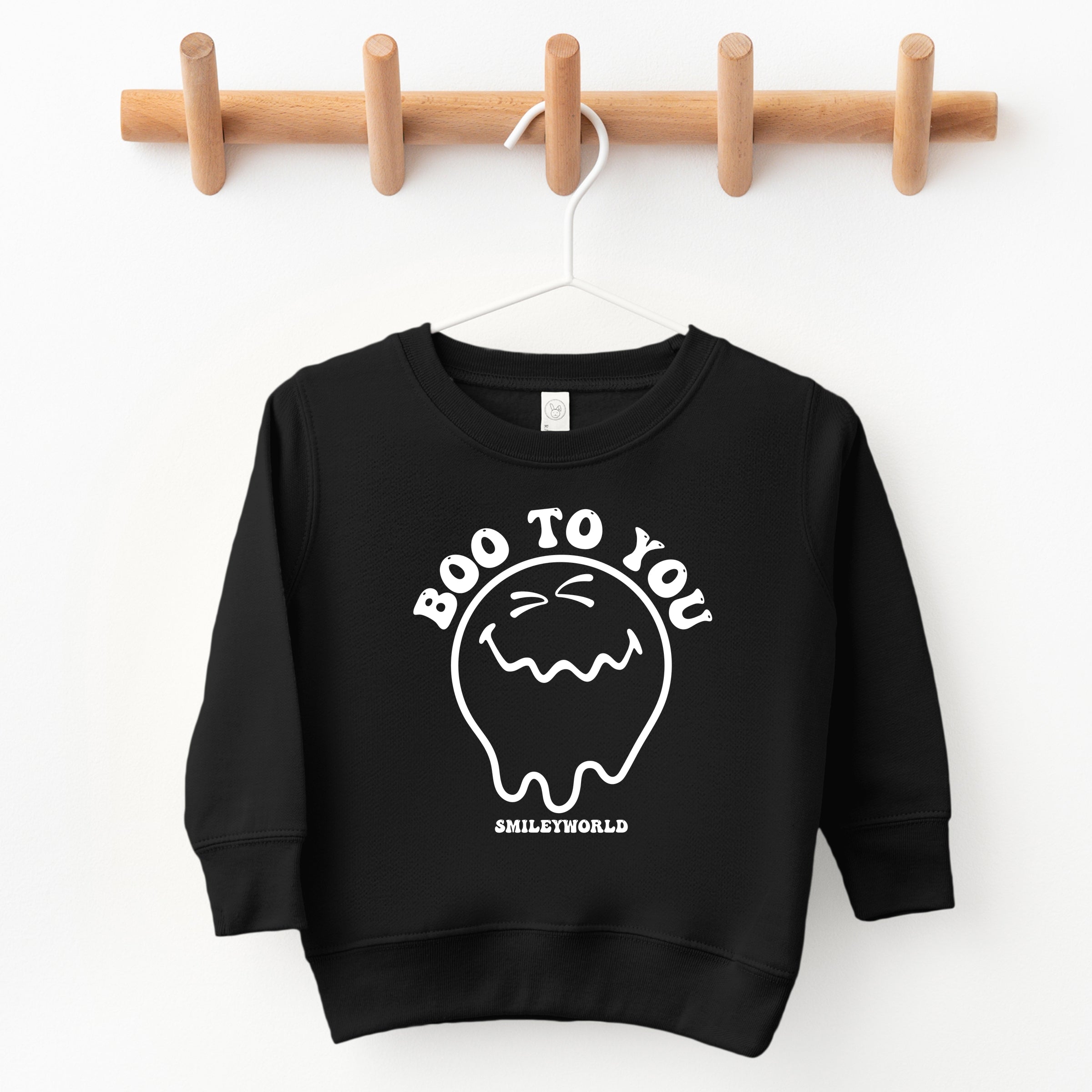 SmileyWorld Boo To You - Toddler Graphic Sweatshirt and Youth Graphic Sweatshirt
