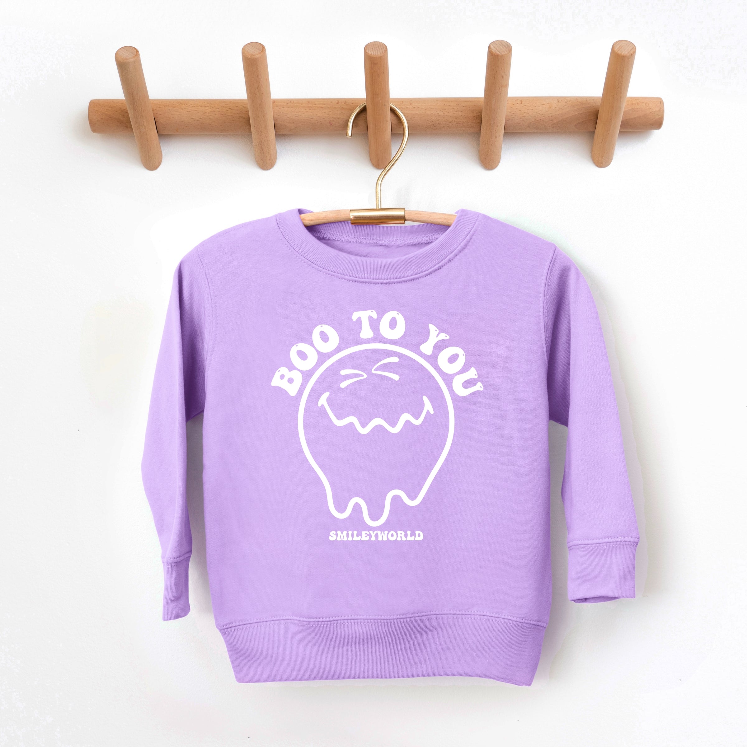 SmileyWorld Boo To You - Toddler Graphic Sweatshirt and Youth Graphic Sweatshirt