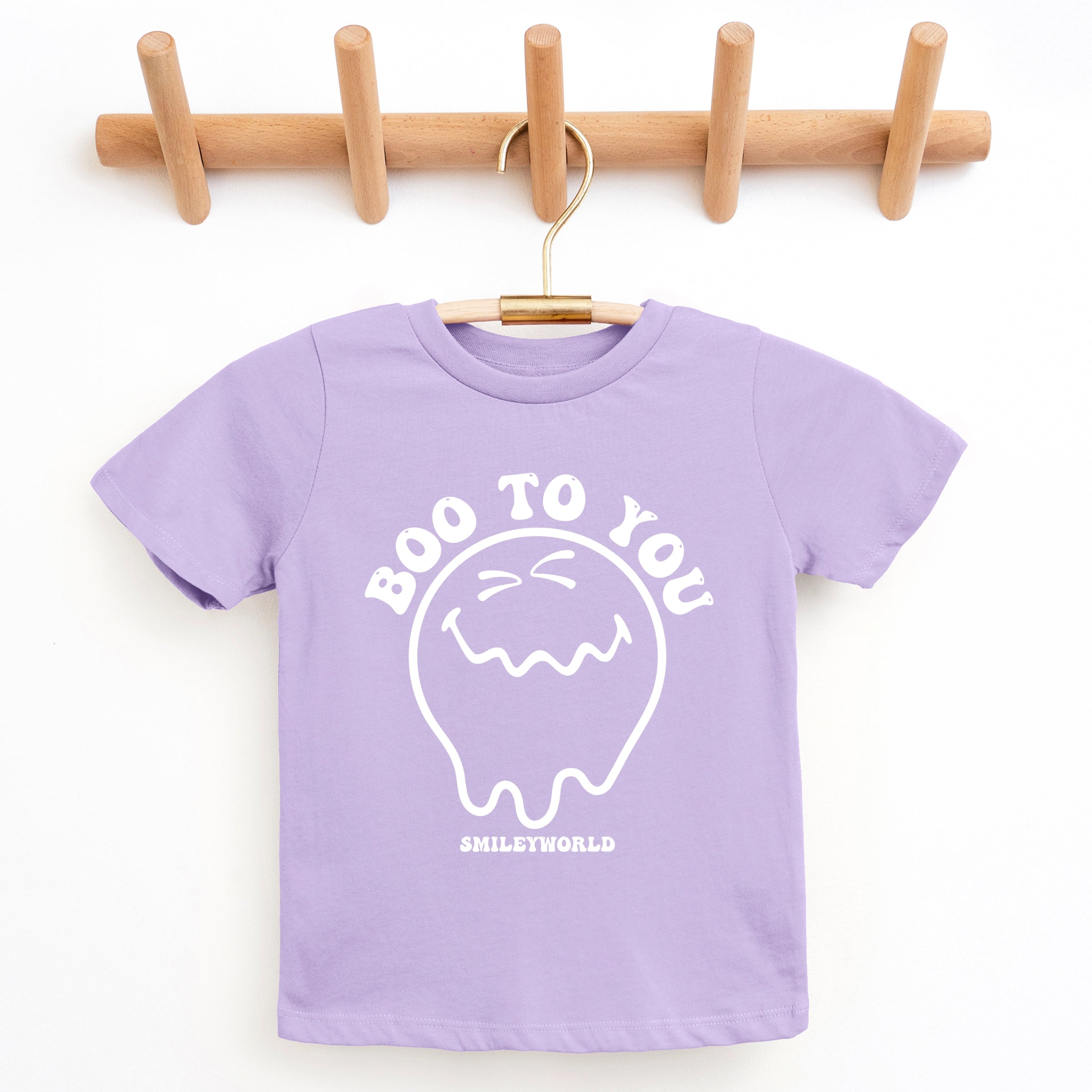 SmileyWorld Boo To You - Youth Short Sleeve Graphic T-Shirt and Toddler Short Sleeve Graphic T-Shirt