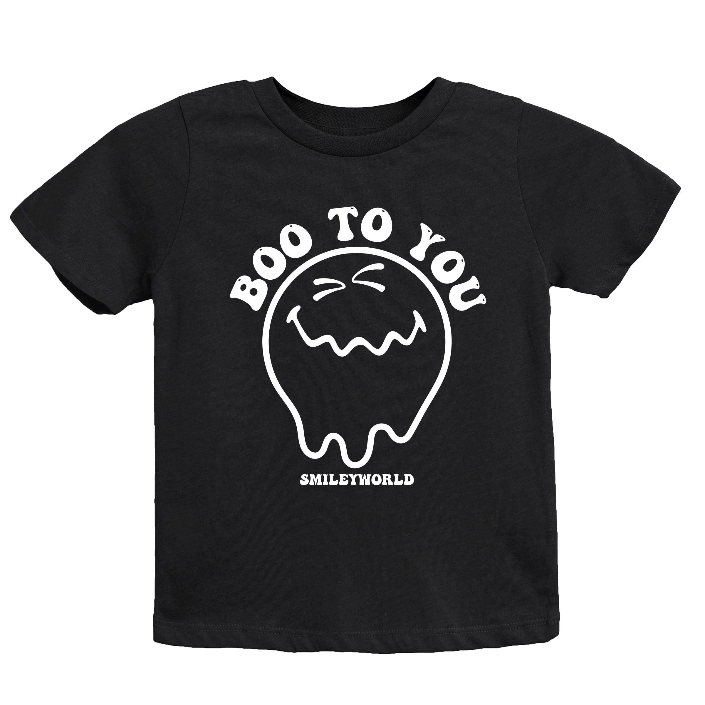SmileyWorld Boo To You - Youth Short Sleeve Graphic T-Shirt and Toddler Short Sleeve Graphic T-Shirt