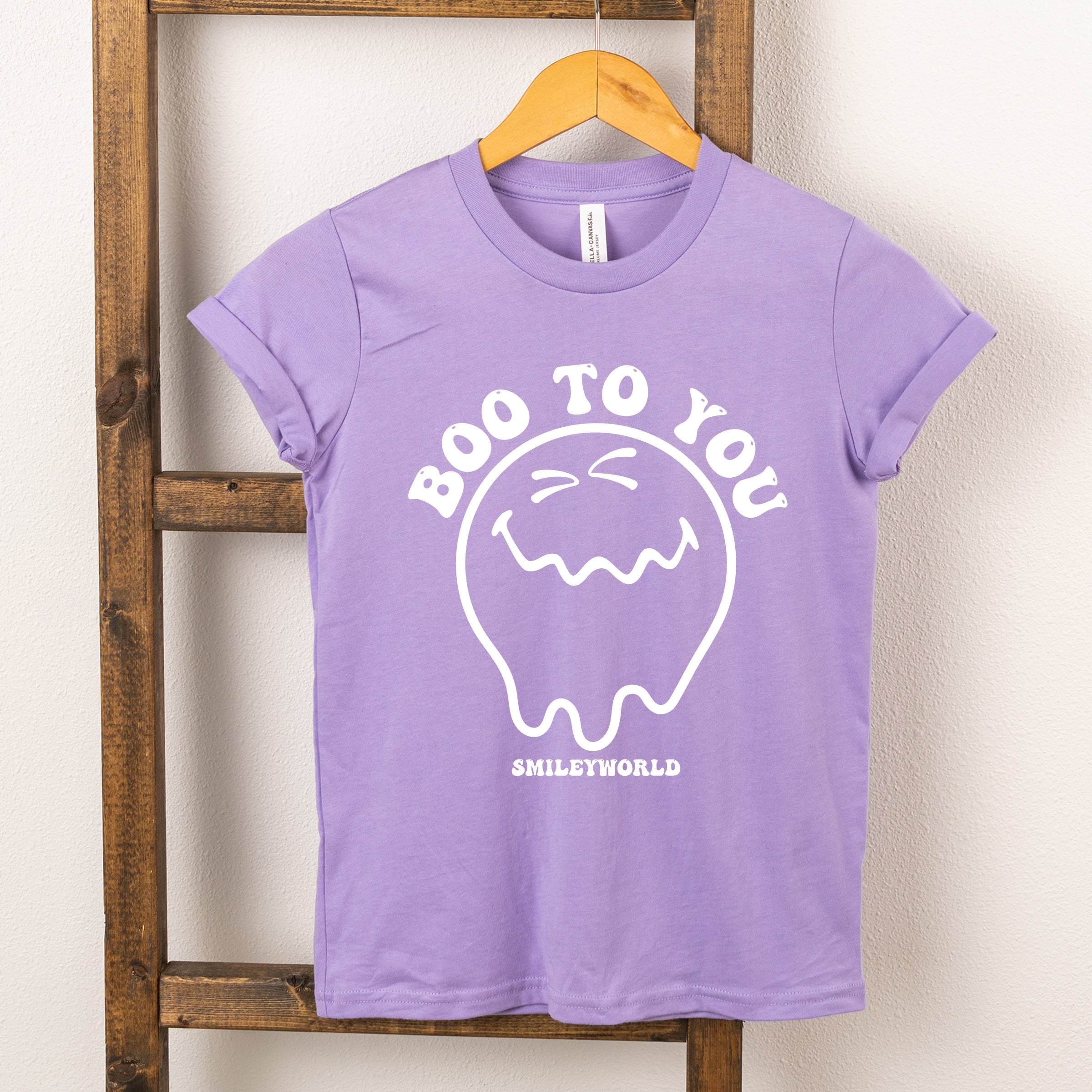 SmileyWorld Boo To You - Youth Short Sleeve Graphic T-Shirt and Toddler Short Sleeve Graphic T-Shirt