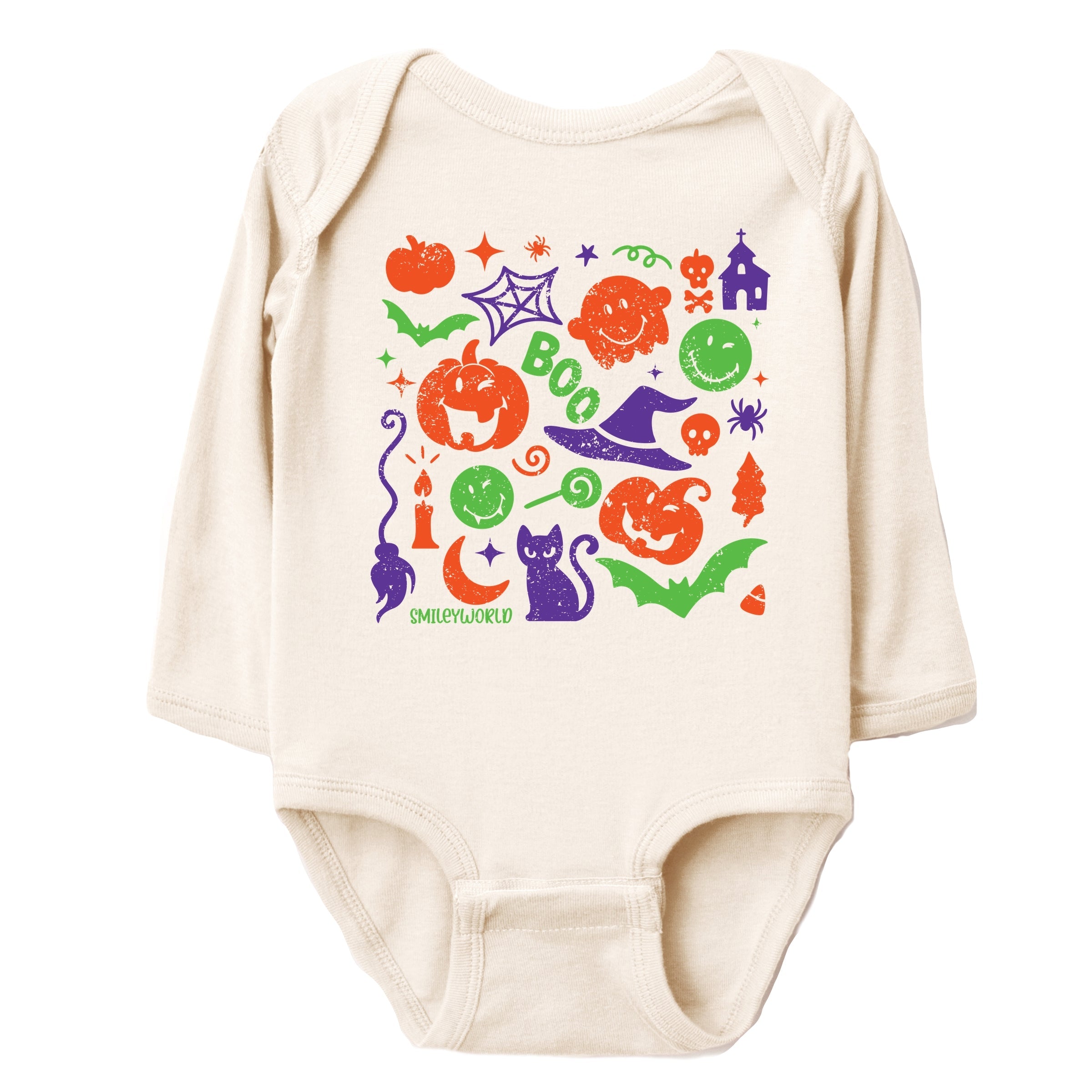 SmileyWorld Halloween Silhouette - Baby Long Sleeve Bodysuit