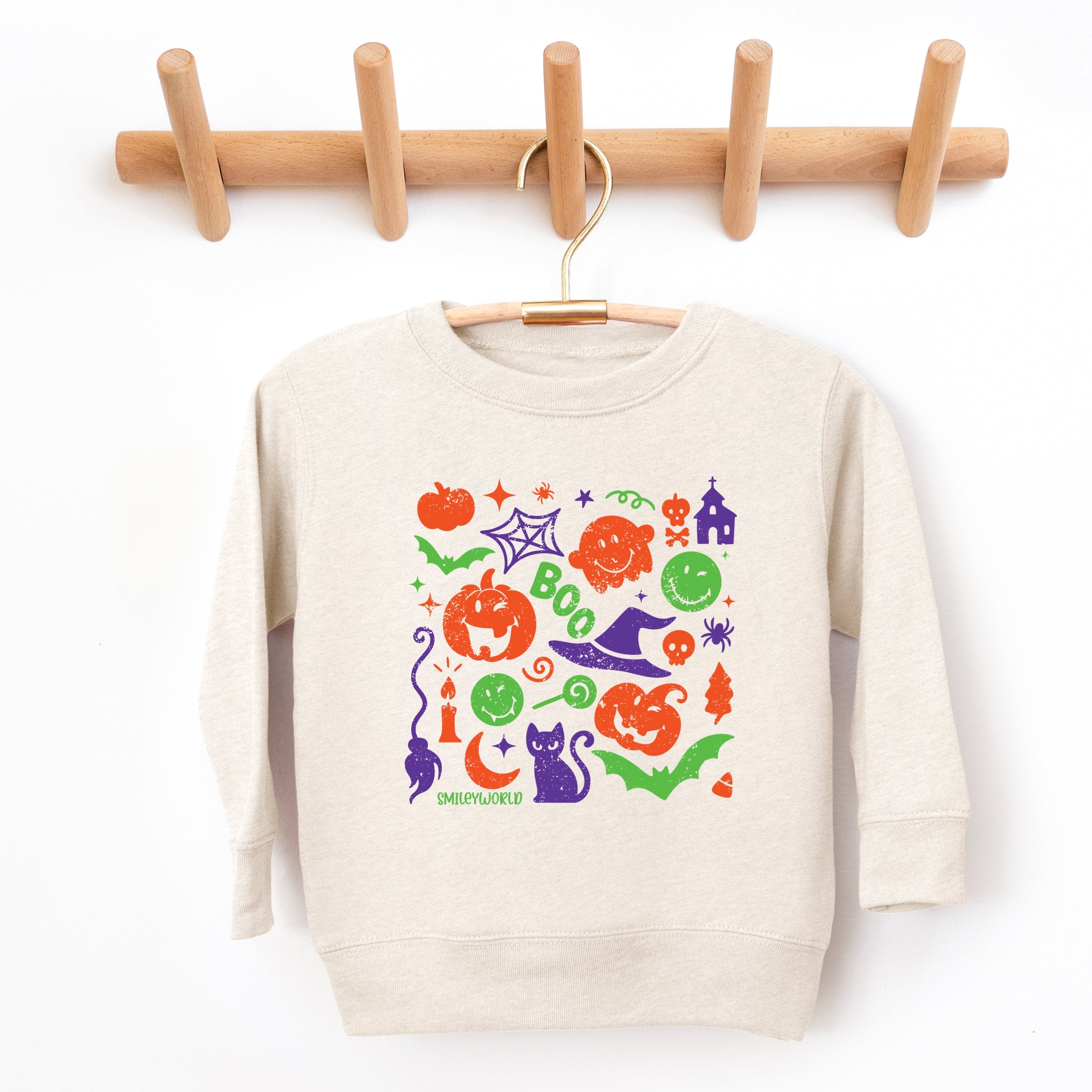 SmileyWorld Halloween Silhouette - Toddler Graphic Sweatshirt and Youth Graphic Sweatshirt