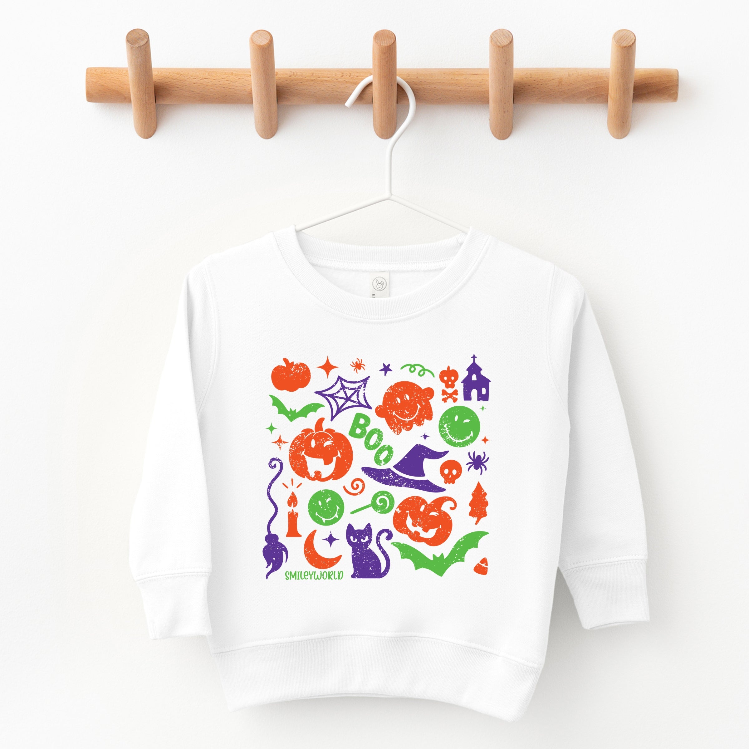 SmileyWorld Halloween Silhouette - Toddler Graphic Sweatshirt and Youth Graphic Sweatshirt