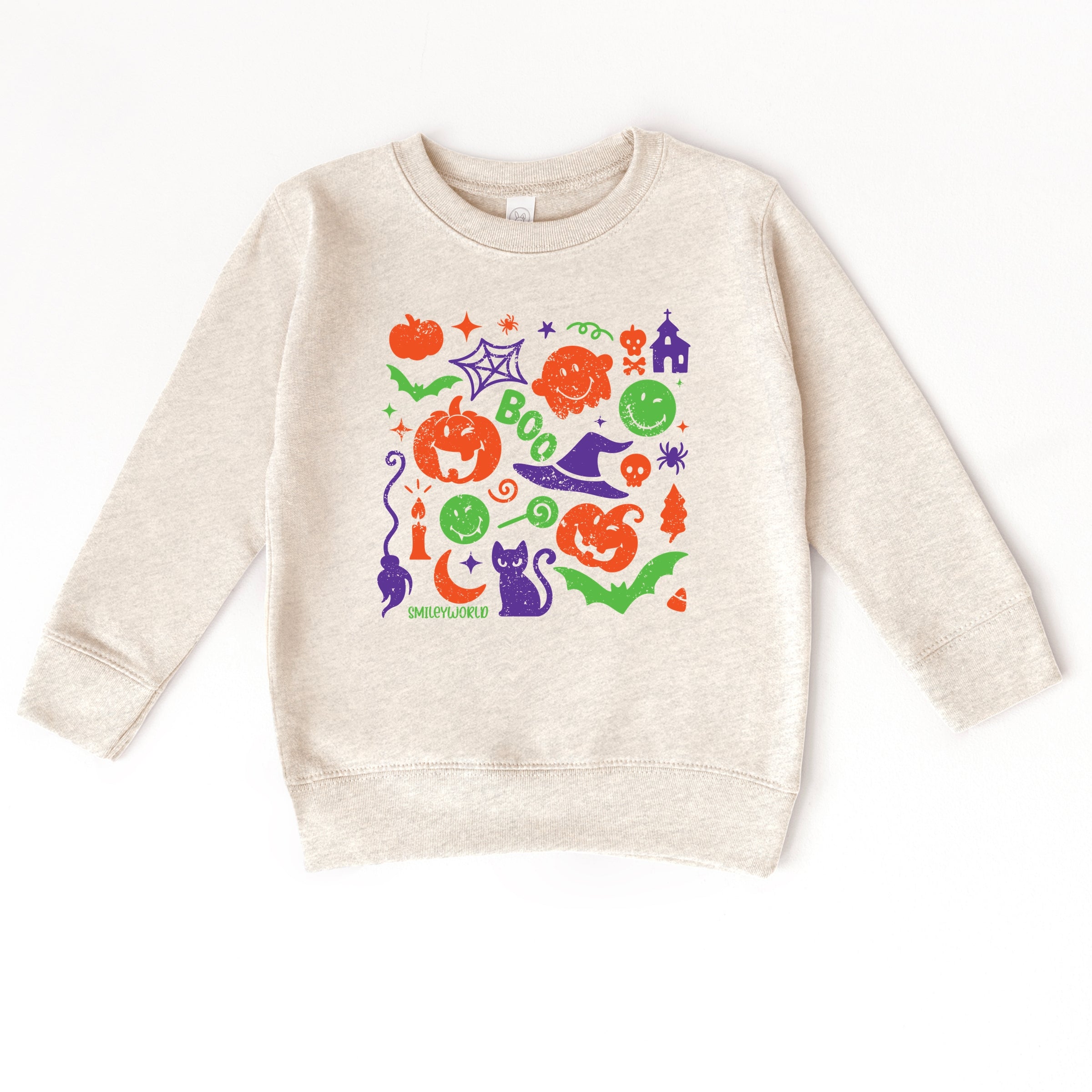 SmileyWorld Halloween Silhouette - Toddler Graphic Sweatshirt and Youth Graphic Sweatshirt