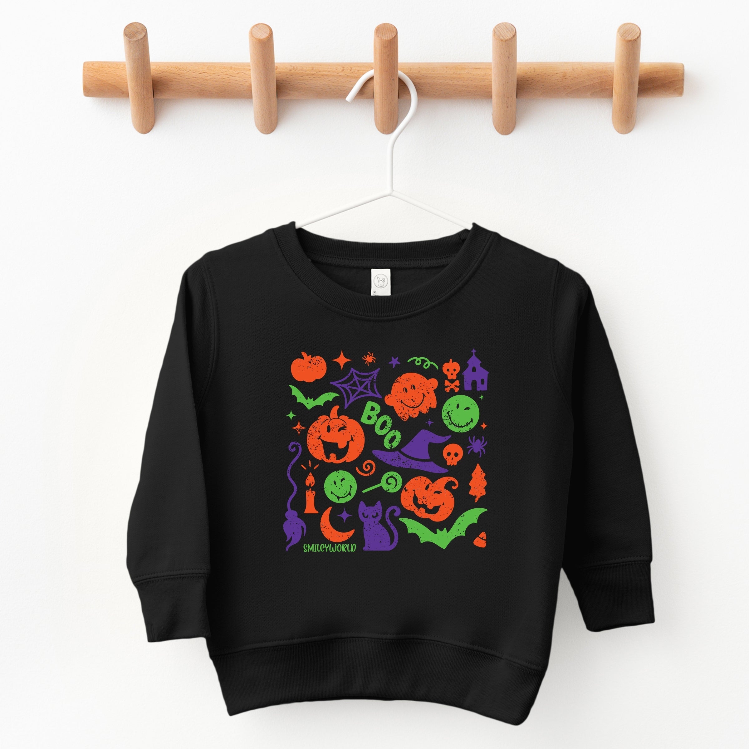 SmileyWorld Halloween Silhouette - Toddler Graphic Sweatshirt and Youth Graphic Sweatshirt