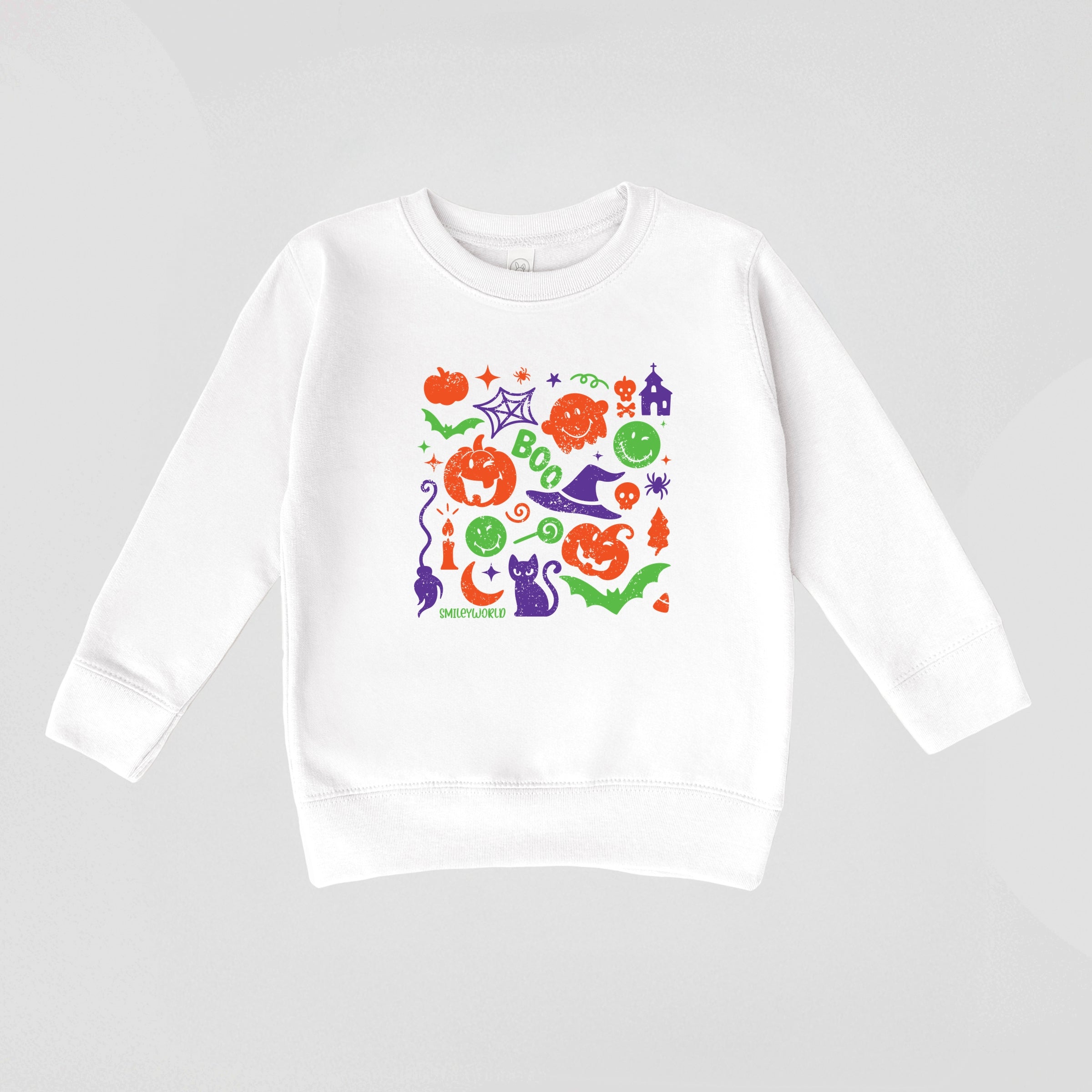 SmileyWorld Halloween Silhouette - Toddler Graphic Sweatshirt and Youth Graphic Sweatshirt