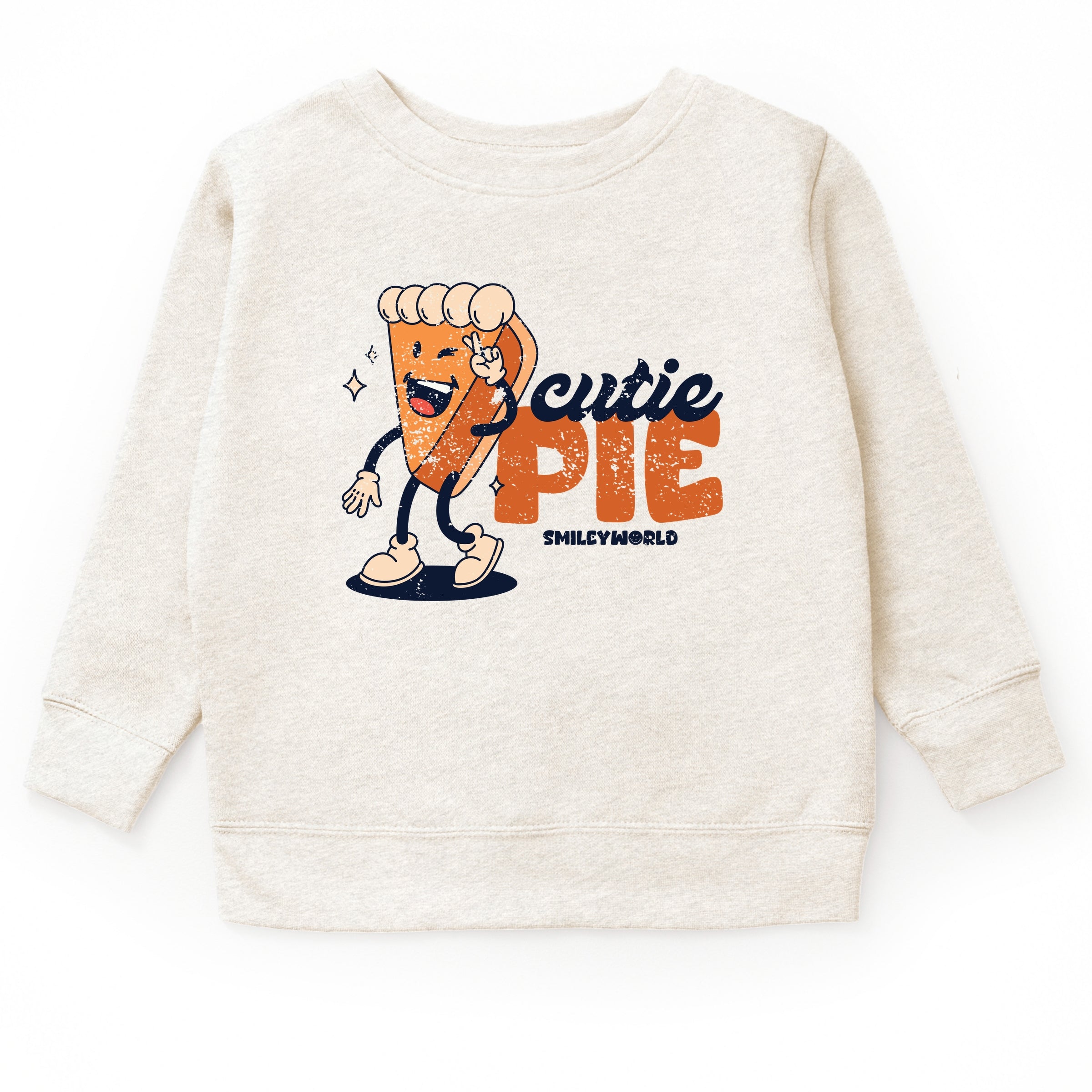 SmileyWorld Cutie Pie Pumpkin Pie - Toddler Graphic Sweatshirt and Youth Graphic Sweatshirt