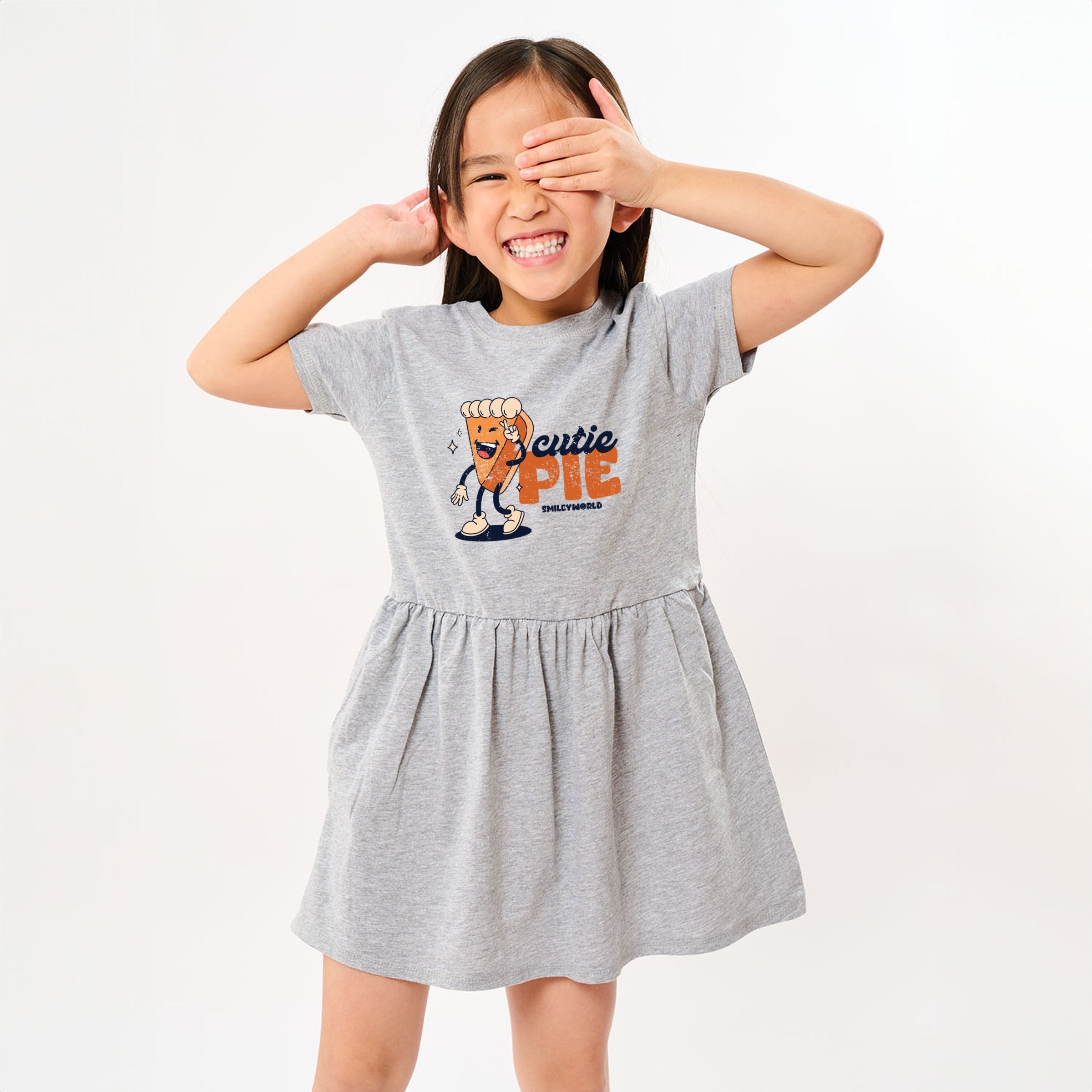SmileyWorld Cutie Pie Pumpkin Pie - Toddler Graphic Dress and Infant Dress