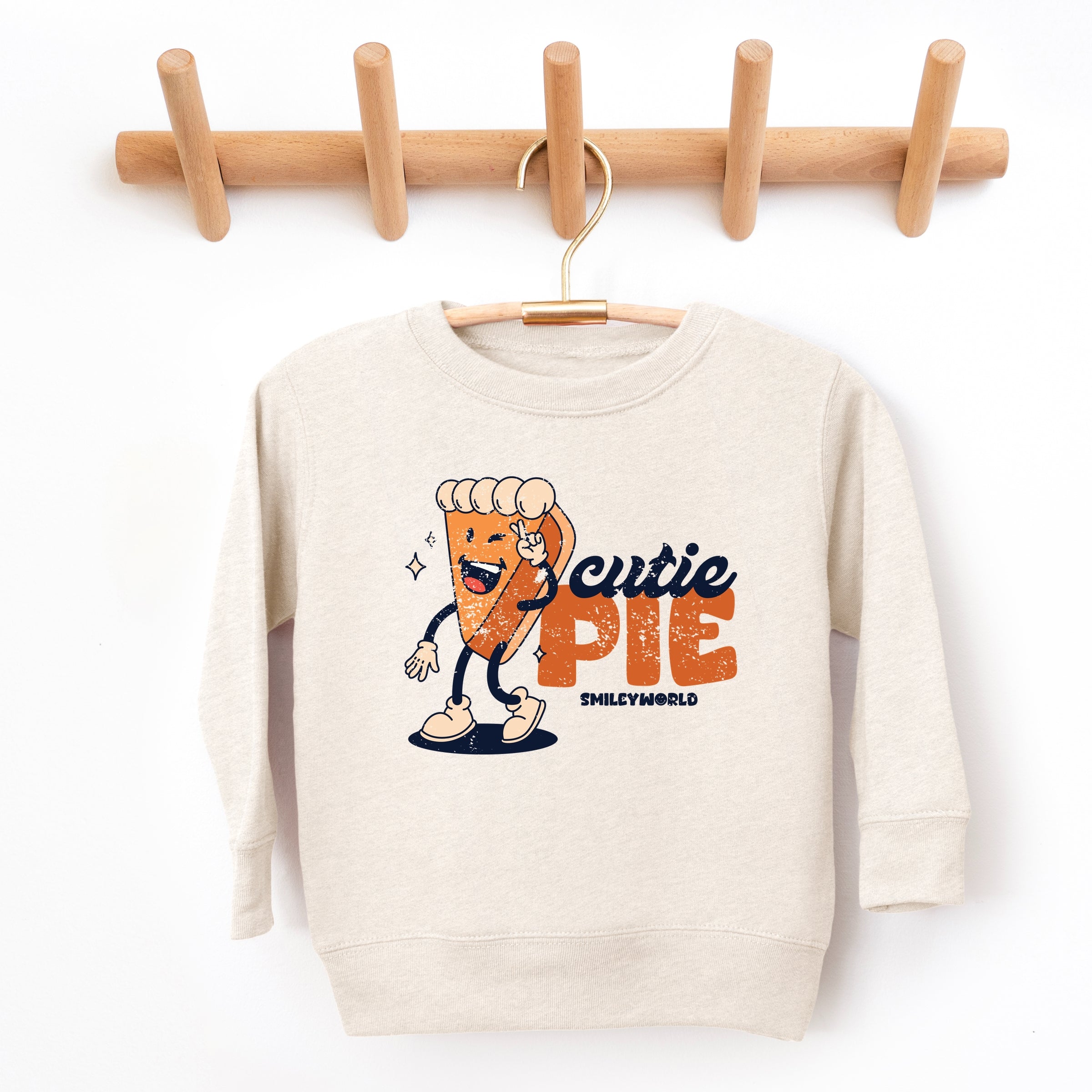 SmileyWorld Cutie Pie Pumpkin Pie - Toddler Graphic Sweatshirt and Youth Graphic Sweatshirt