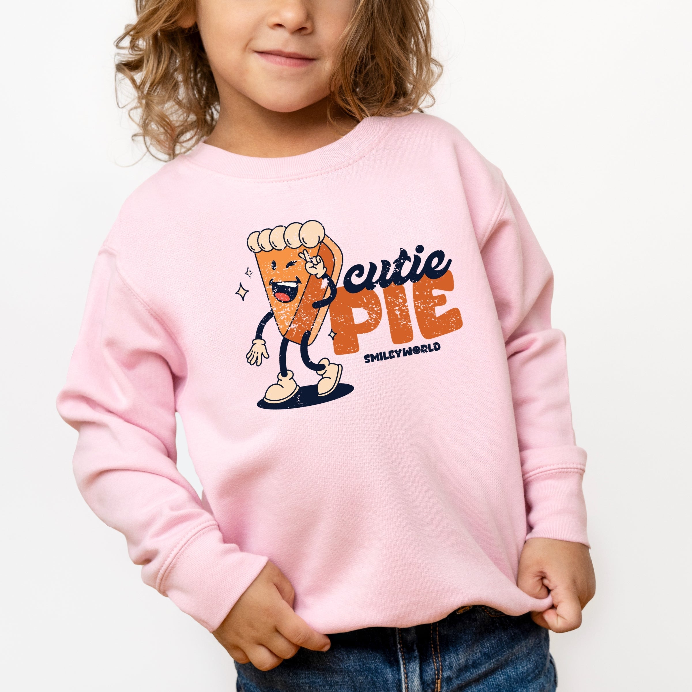 SmileyWorld Cutie Pie Pumpkin Pie - Toddler Graphic Sweatshirt and Youth Graphic Sweatshirt