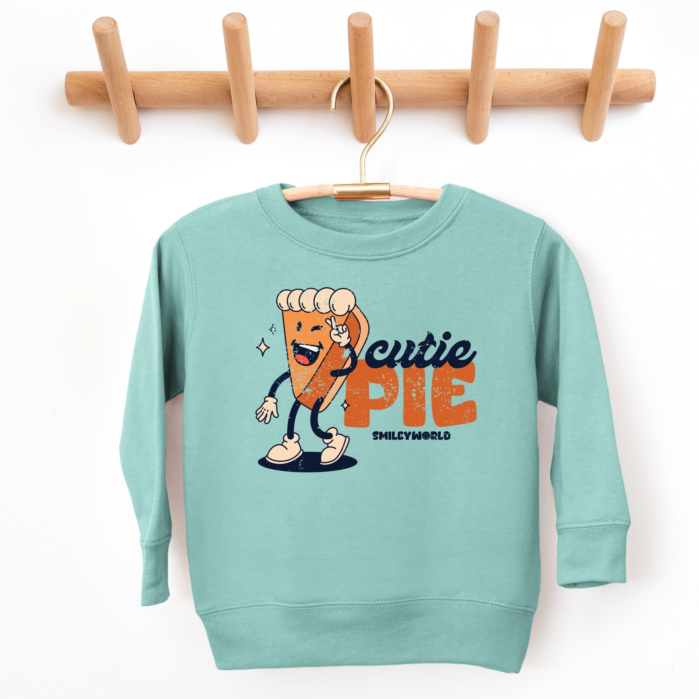 SmileyWorld Cutie Pie Pumpkin Pie - Toddler Graphic Sweatshirt and Youth Graphic Sweatshirt