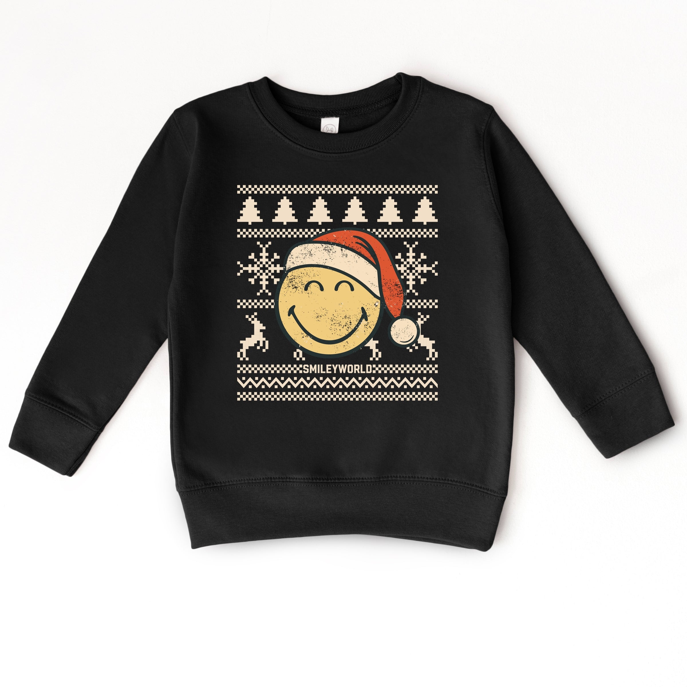 SmileyWorld Ugly Christmas Sweater Distressed - Toddler Graphic Sweatshirt