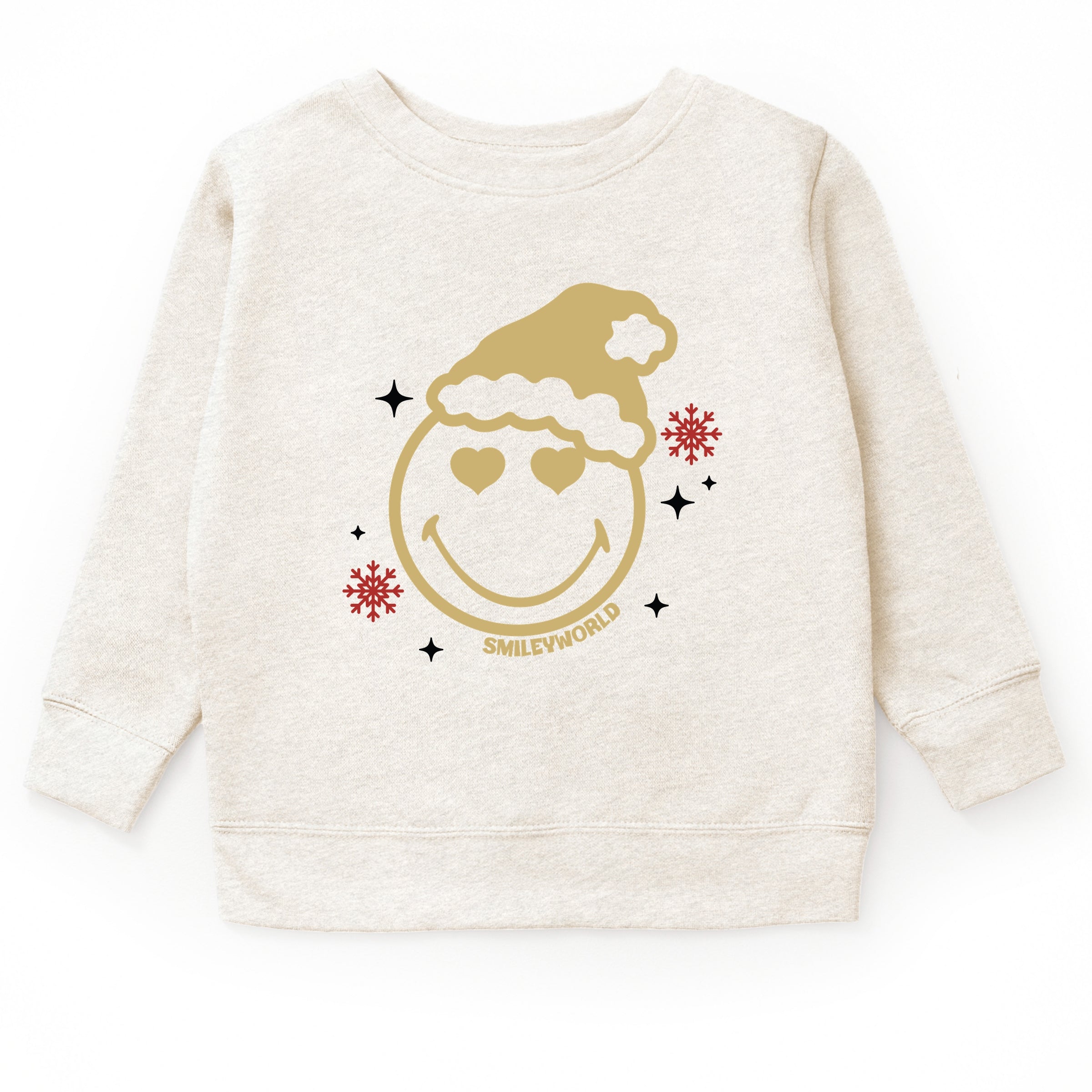 SmileyWorld Christmas Heart Eyes - Youth Graphic Sweatshirt