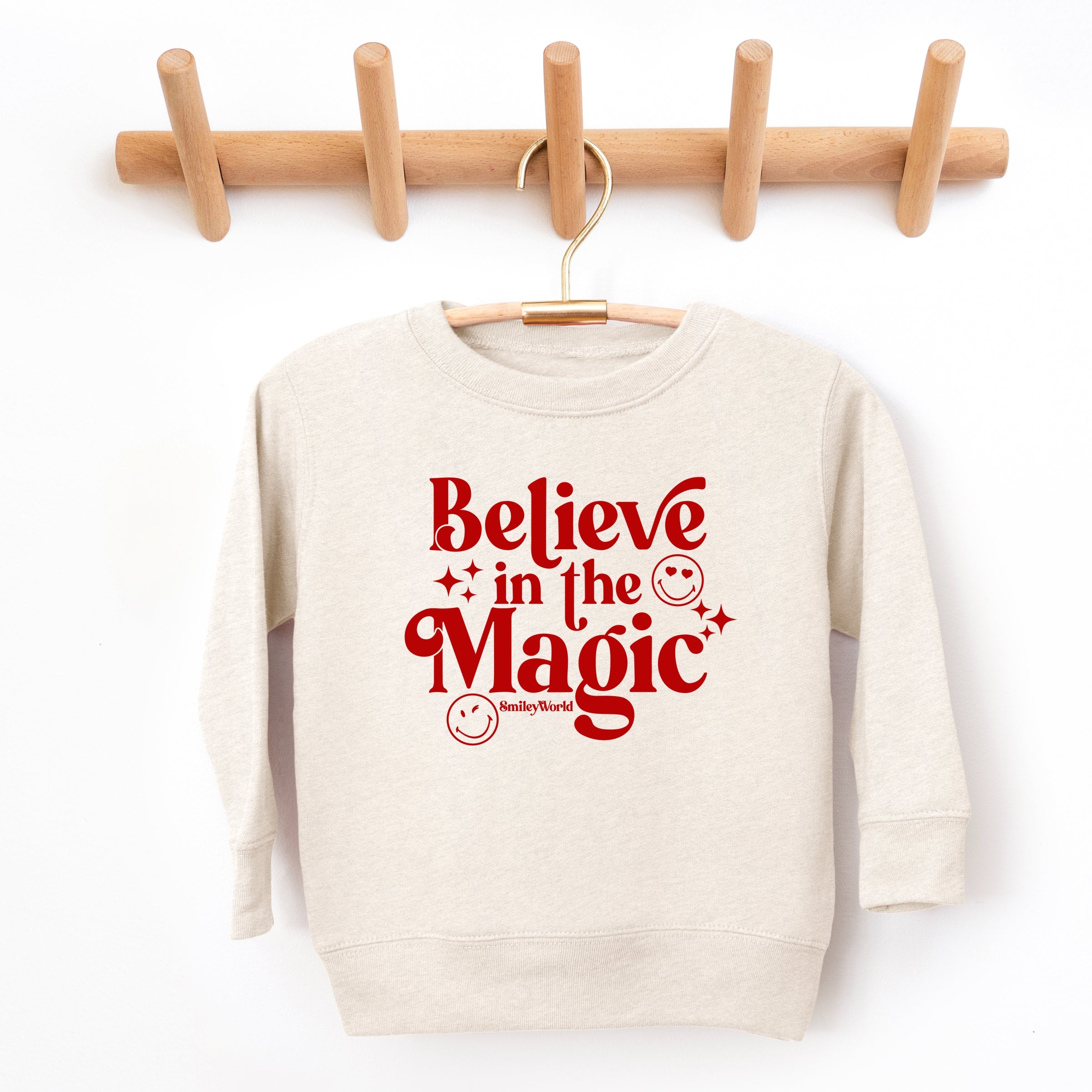 SmileyWorld Believe in Magic Sparkle - Toddler Graphic Sweatshirt