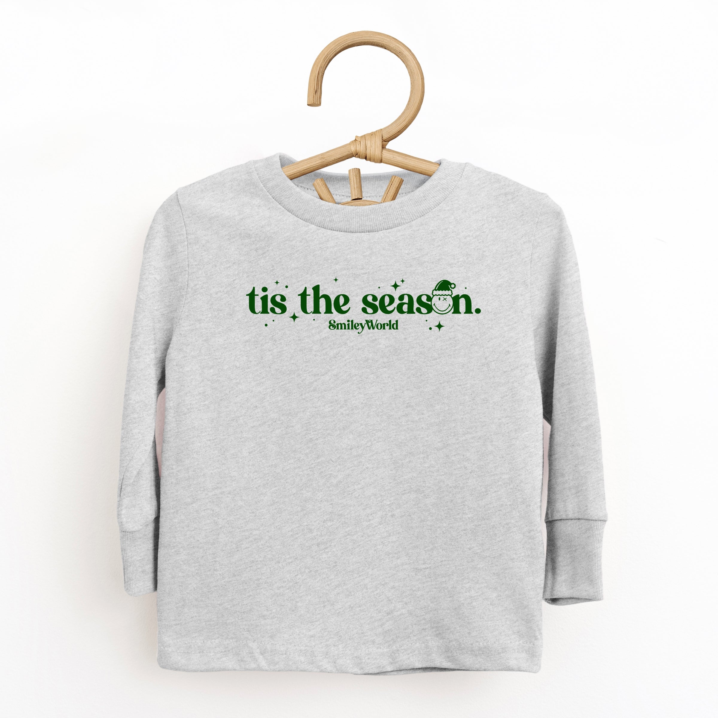SmileyWorld Tis The Season Sparkle  - Toddler Long Sleeve Graphic Tee