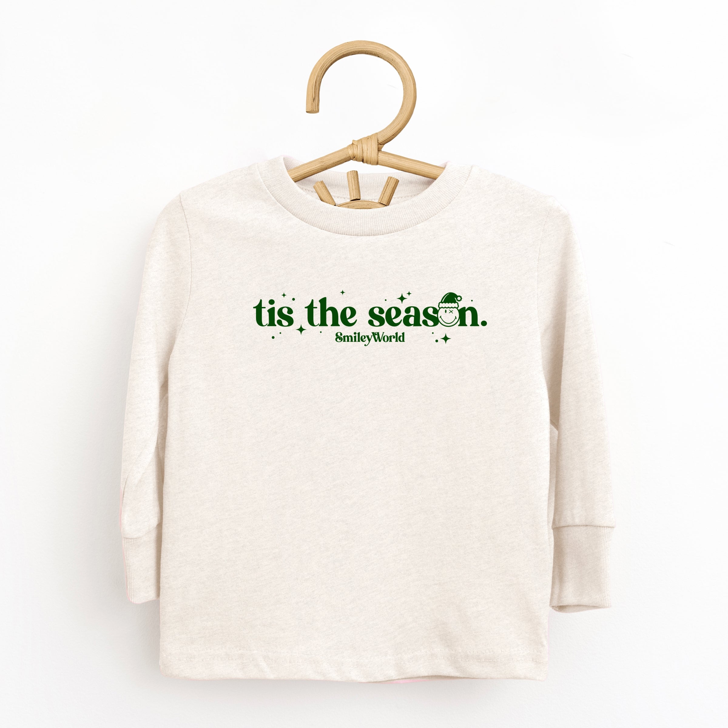 SmileyWorld Tis The Season Sparkle  - Toddler Long Sleeve Graphic Tee