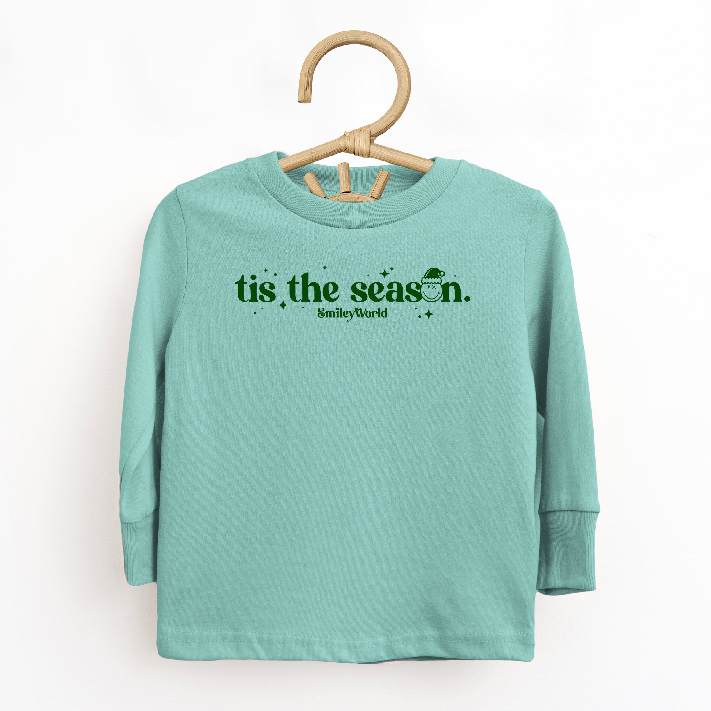 SmileyWorld Tis The Season Sparkle  - Toddler Long Sleeve Graphic Tee