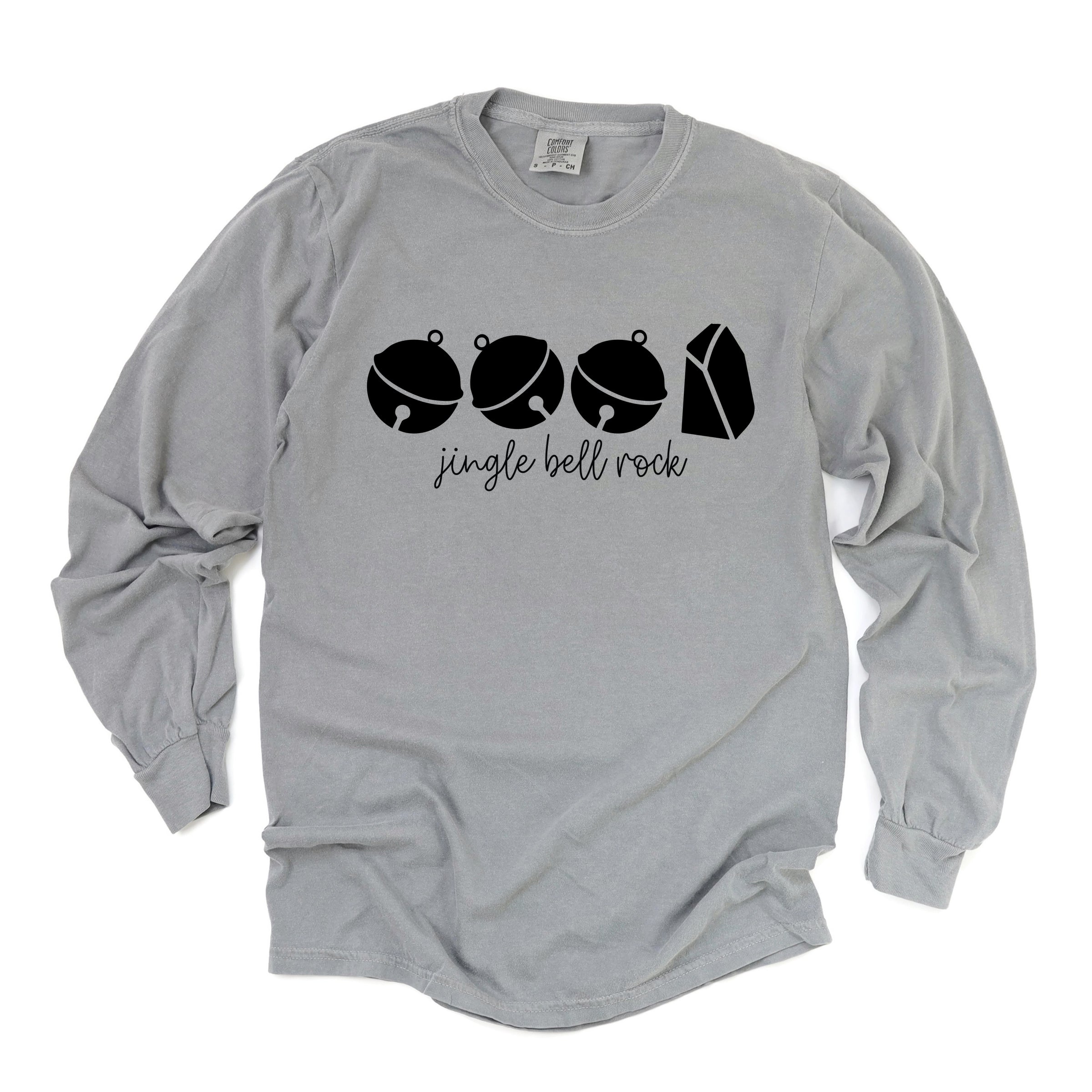 Jingle Bell Rock Icons - Womens Garment Dyed Long Sleeve