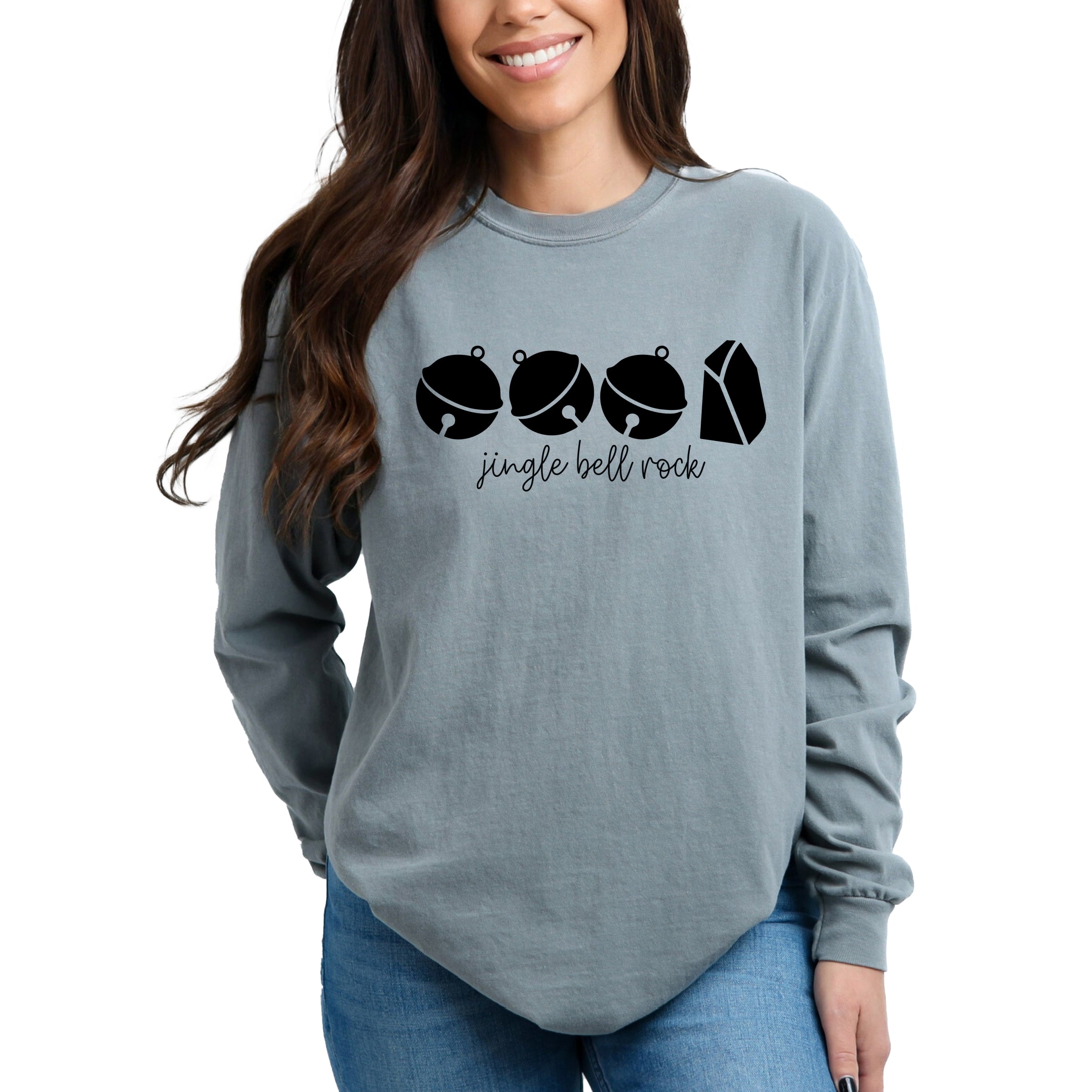 Jingle Bell Rock Icons - Women's Garment Dyed Long Sleeve