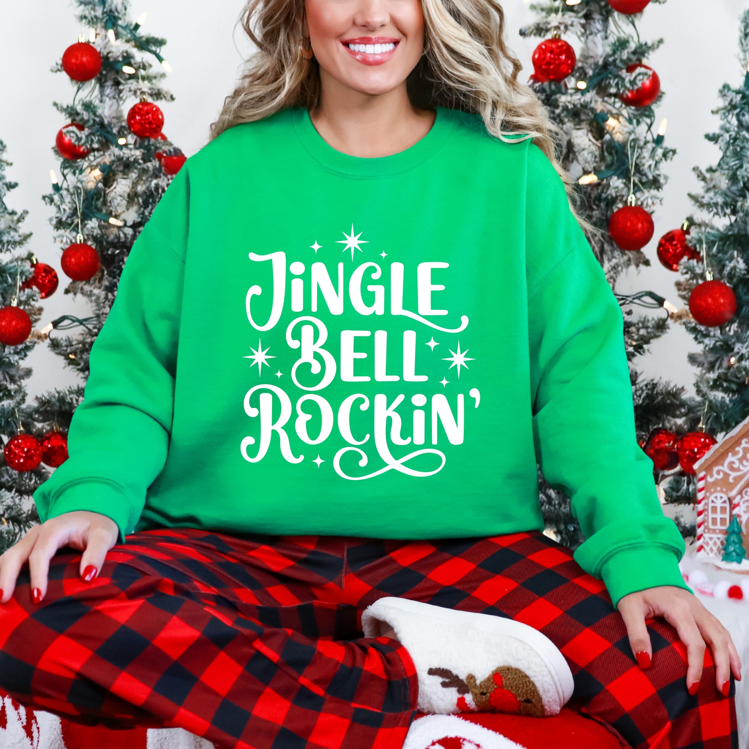 Jingle Bell Rockin' Sparkle -  Womens Sweatshirt