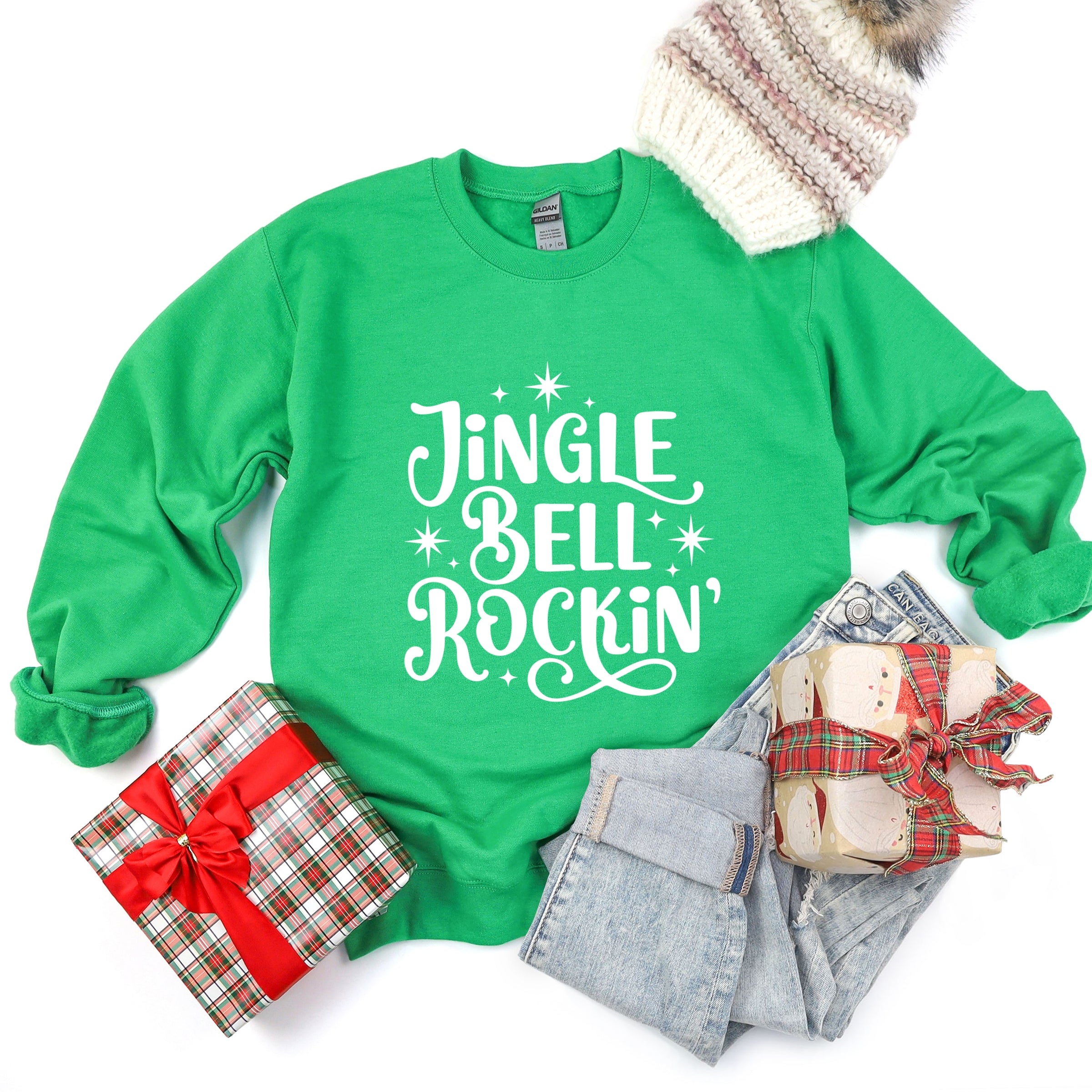 Jingle Bell Rockin' Sparkle -  Womens Sweatshirt