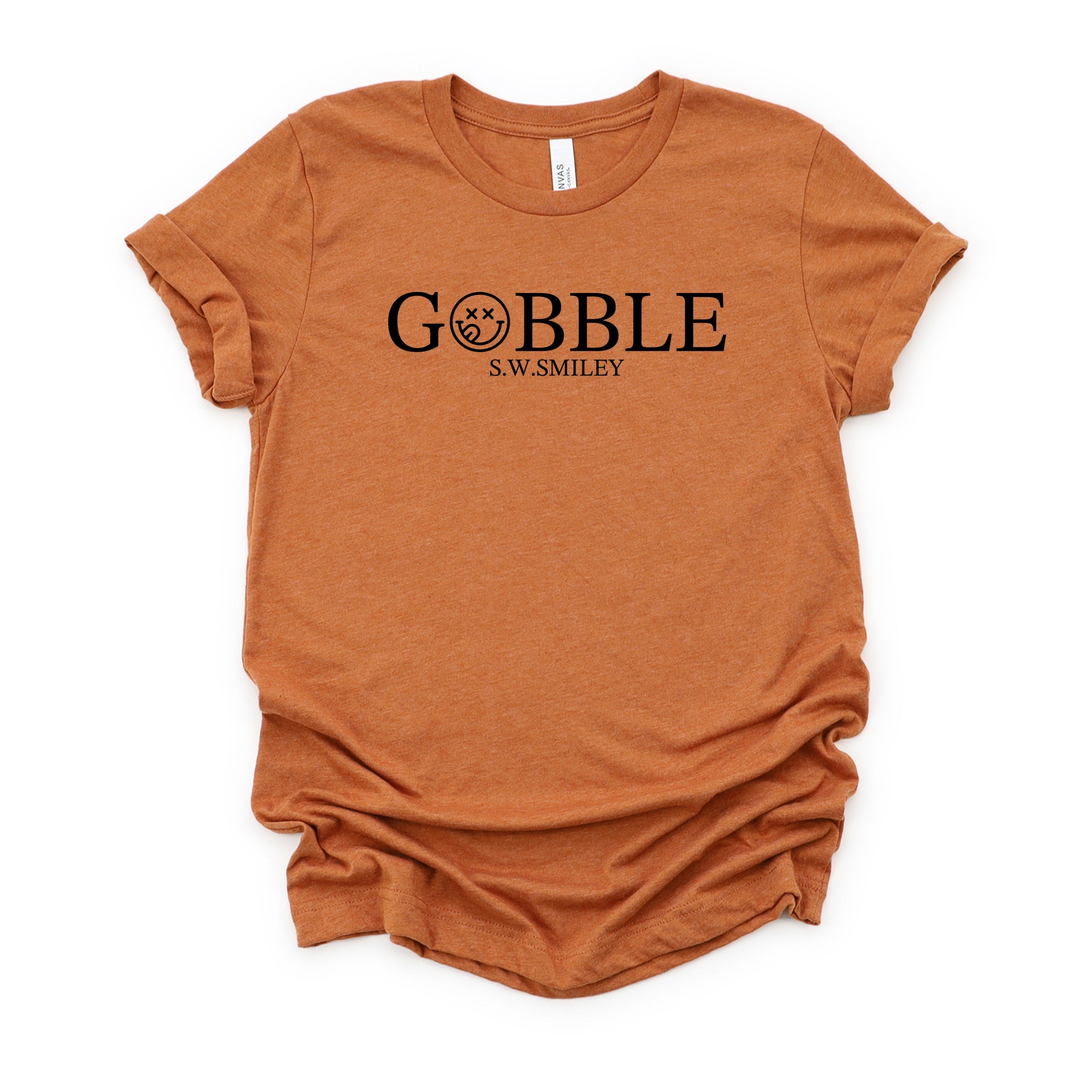 S.W.Smiley Gobble Typewriter - Women's Short Sleeve Graphic T-Shirt