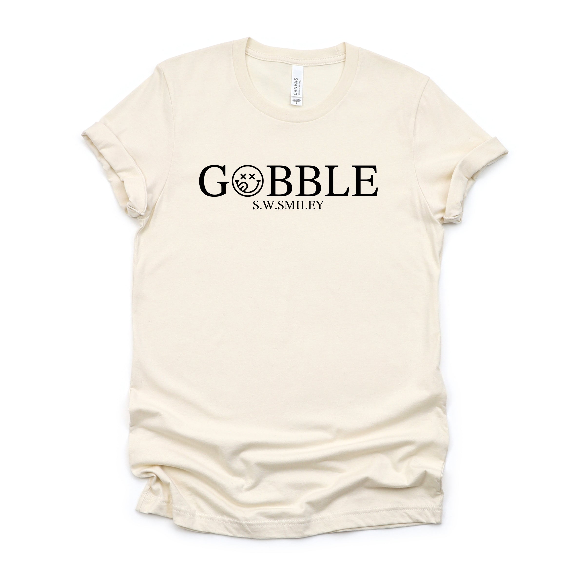 S.W.Smiley Gobble Typewriter - Women's Short Sleeve Graphic T-Shirt
