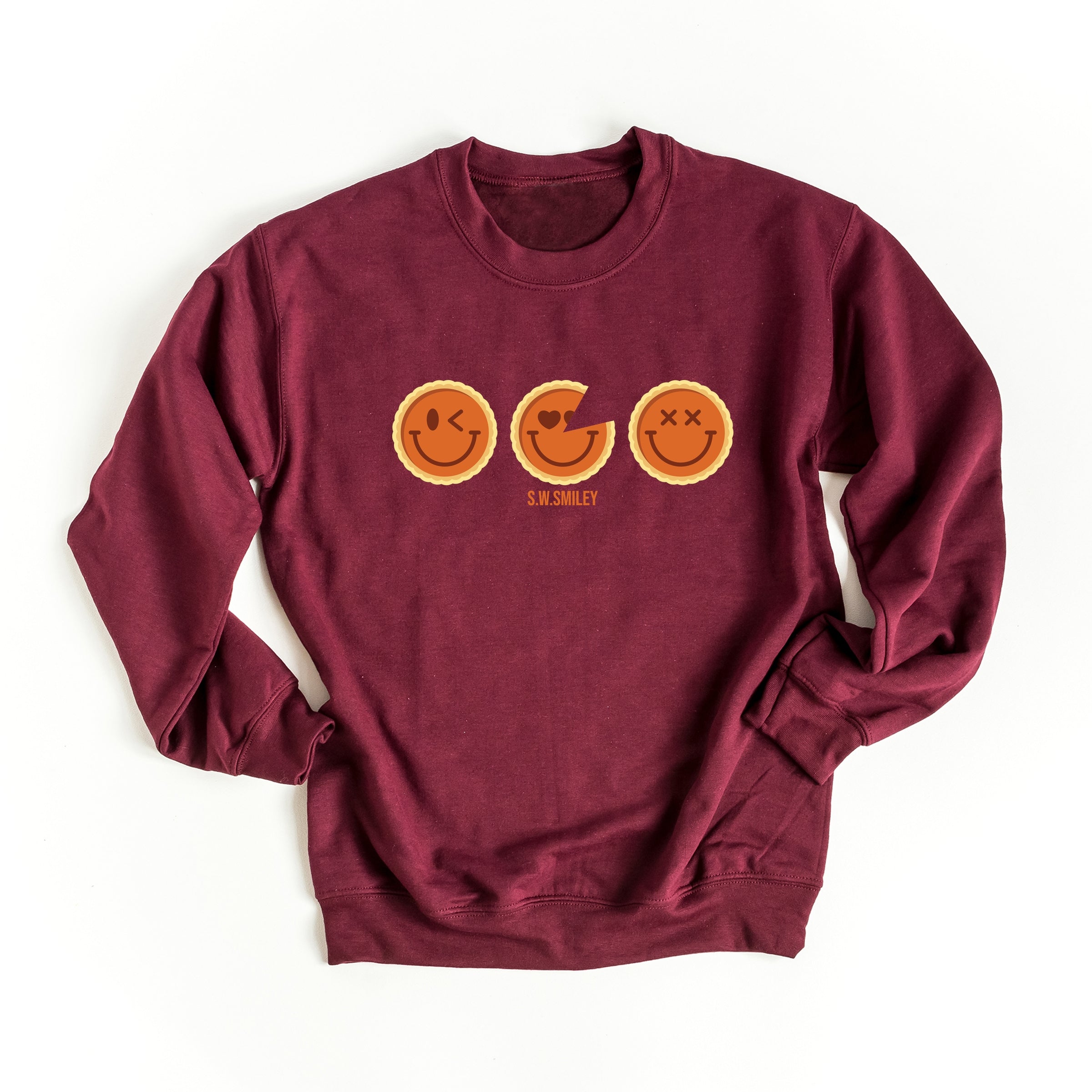 S.W.Smiley Pumpkin Pies - Women's Graphic Sweatshirt