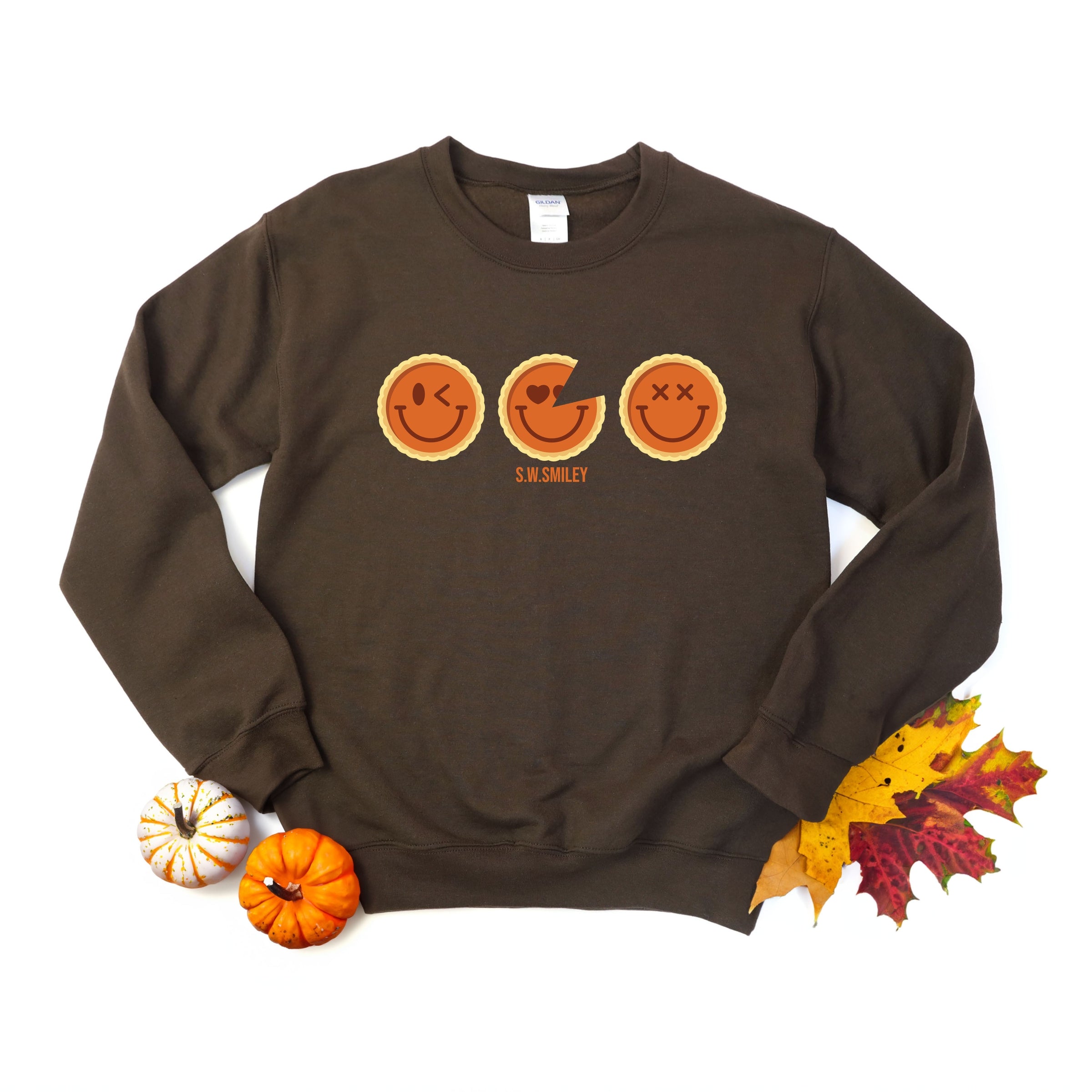 S.W.Smiley Pumpkin Pies - Women's Graphic Sweatshirt