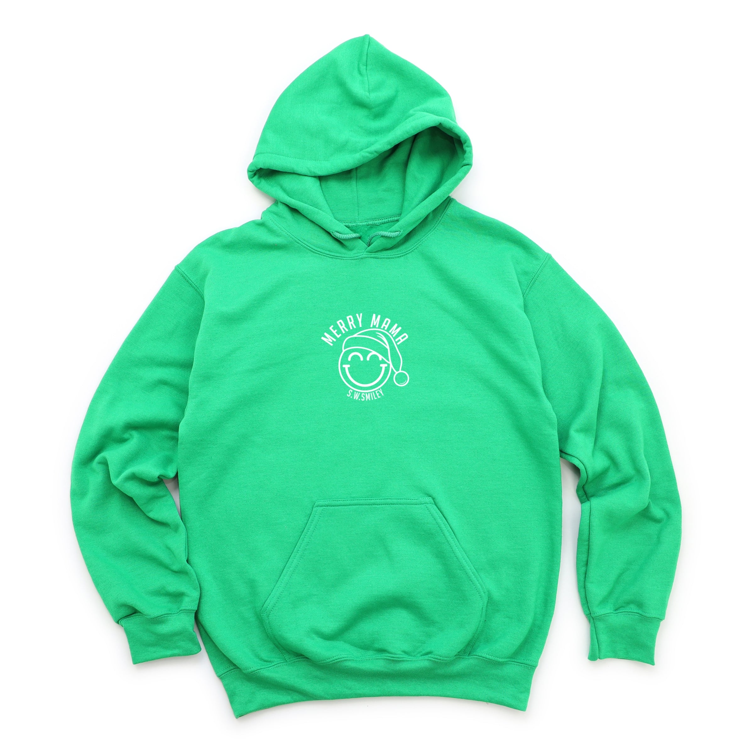 S.W.Smiley Merry Mama Outline - Women's Graphic Hoodie
