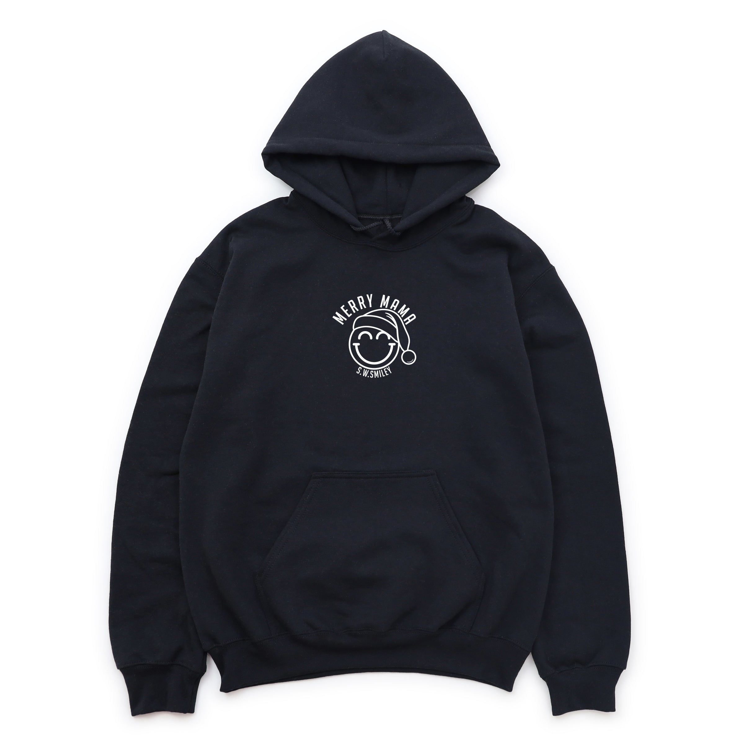 S.W.Smiley Merry Mama Outline - Women's Graphic Hoodie