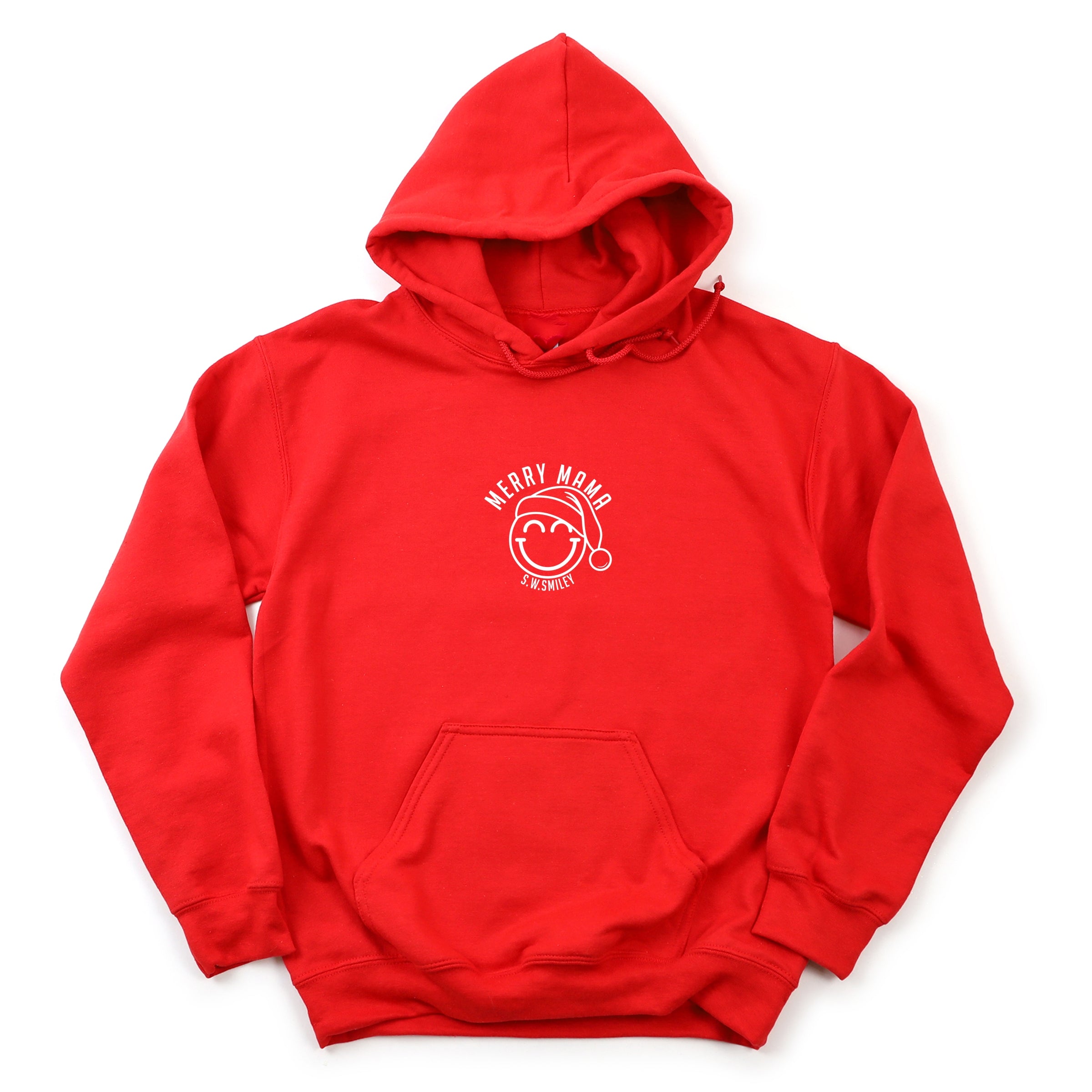 S.W.Smiley Merry Mama Outline - Women's Graphic Hoodie