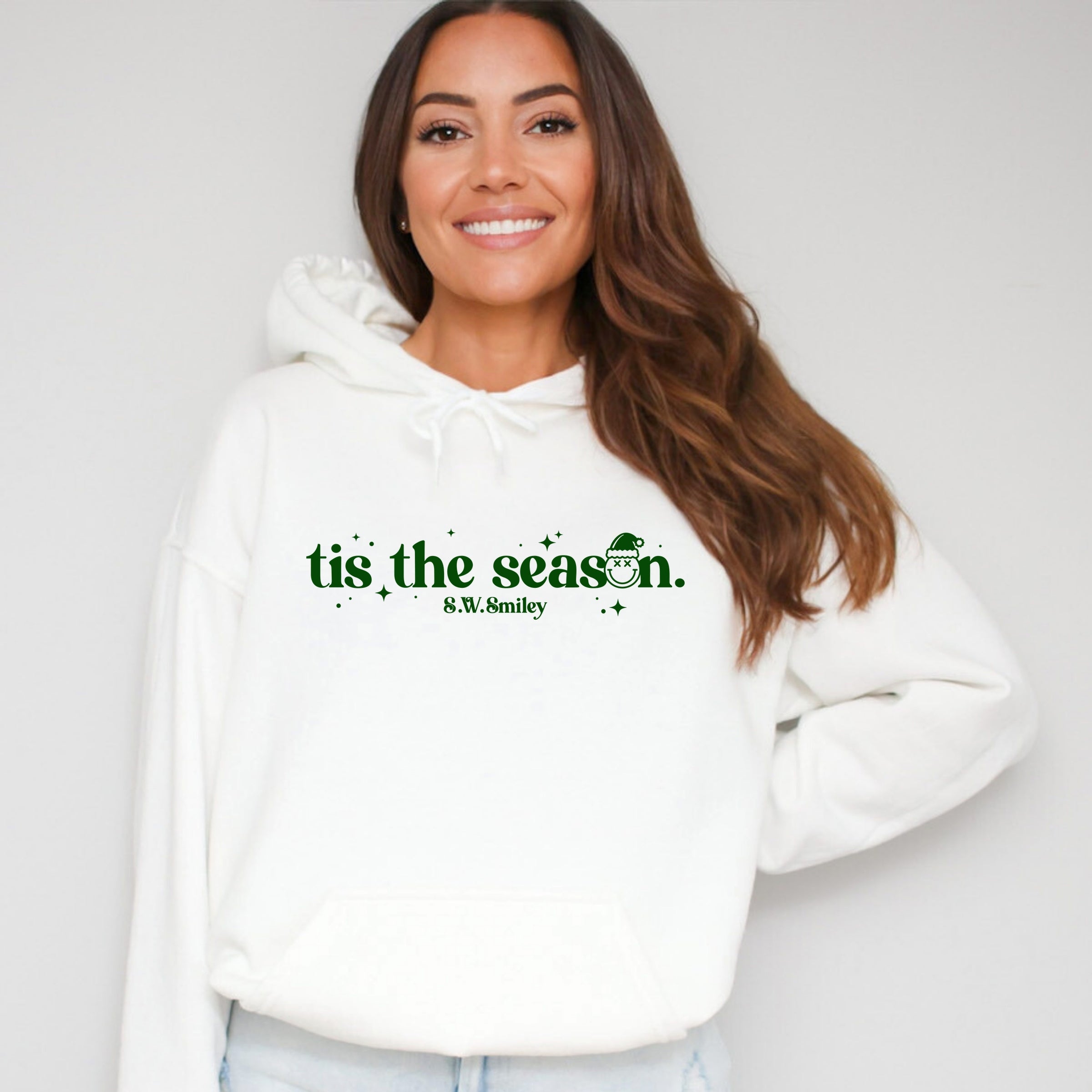 S.W.Smiley Tis The Season Sparkle - Women's Graphic Hoodie