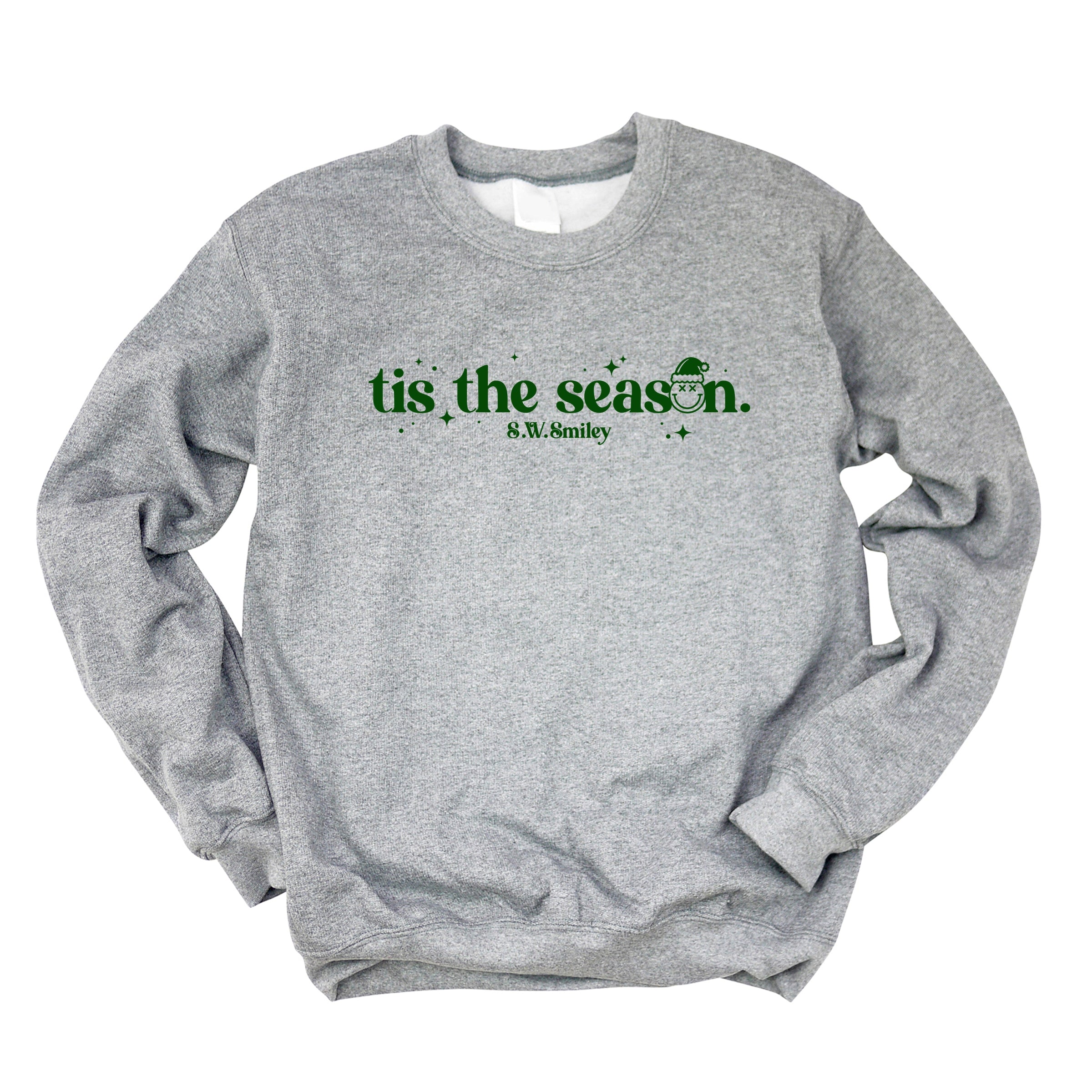 S.W.Smiley Tis The Season Sparkle - Women's Graphic Sweatshirt