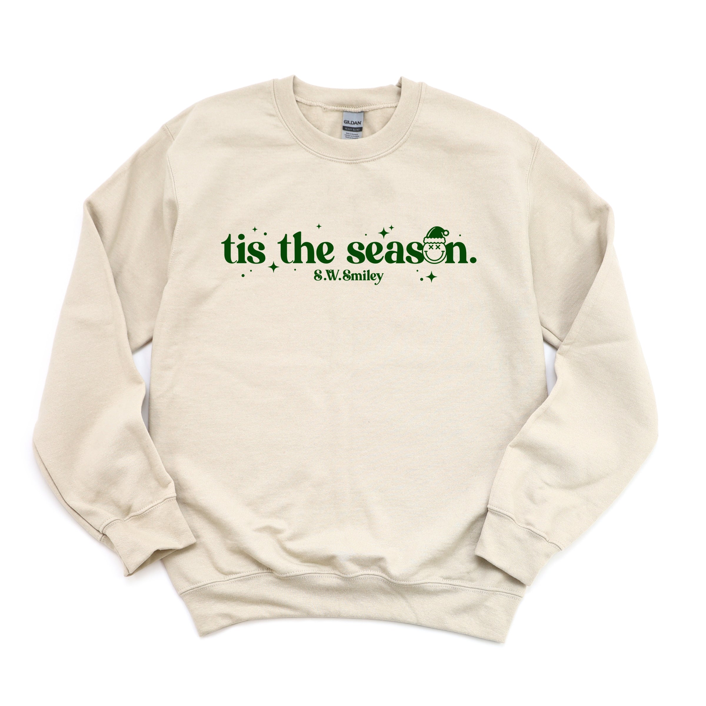 S.W.Smiley Tis The Season Sparkle - Women's Graphic Sweatshirt