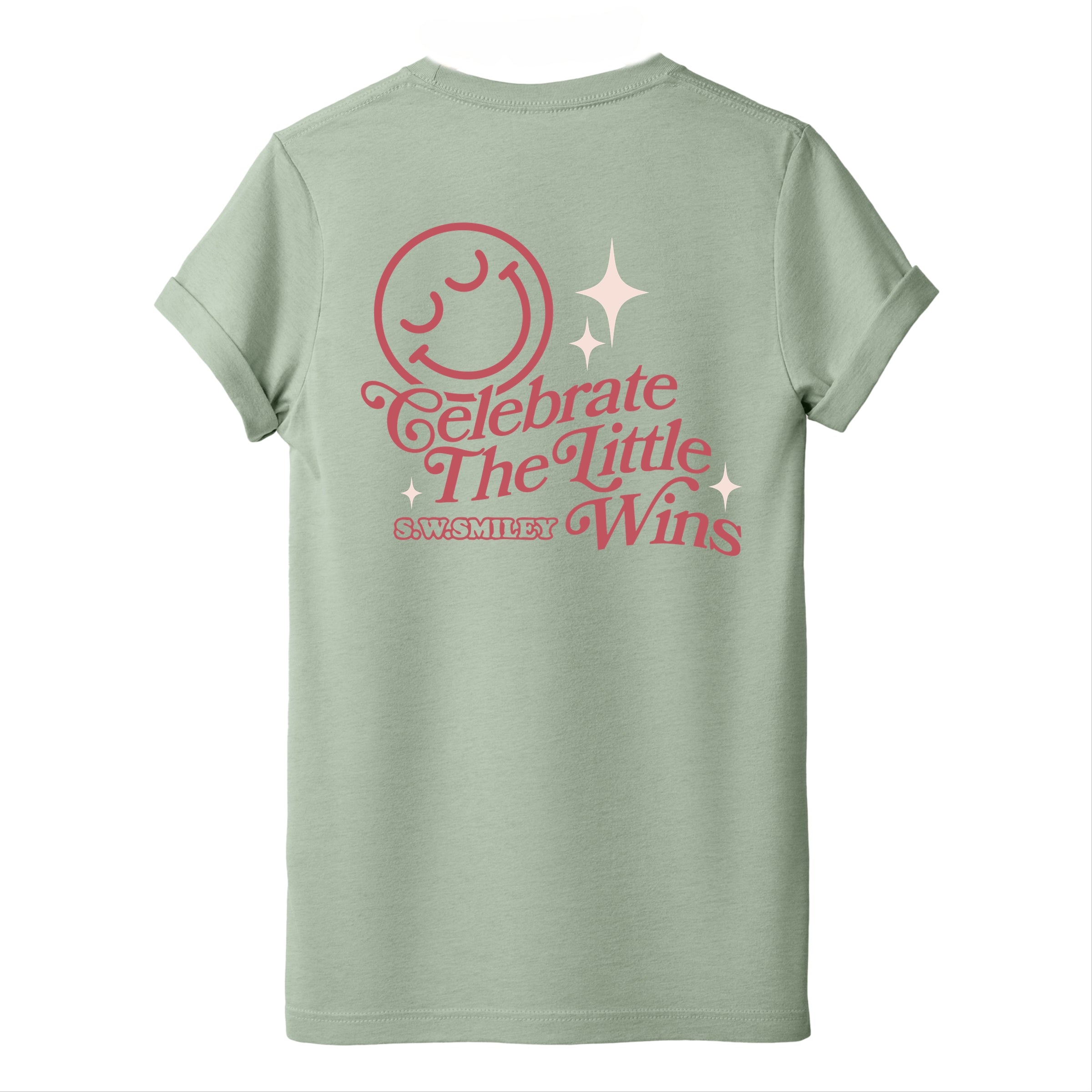 S.W.Smiley Celebrate The Little Wins - Women's Short Sleeve Graphic T-Shirt