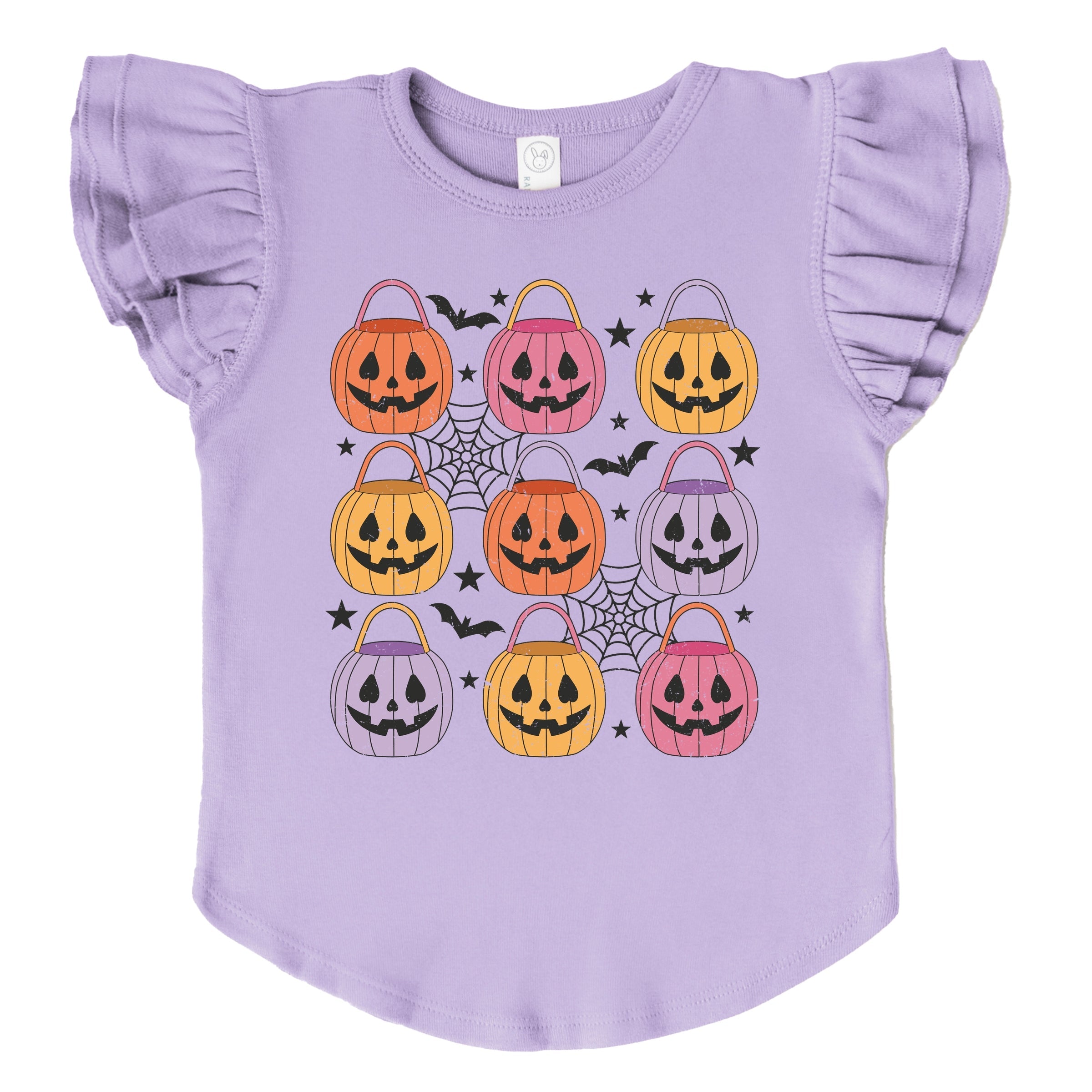Pumpkin Basket Chart  - Flutter Sleeve Graphic T-Shirt