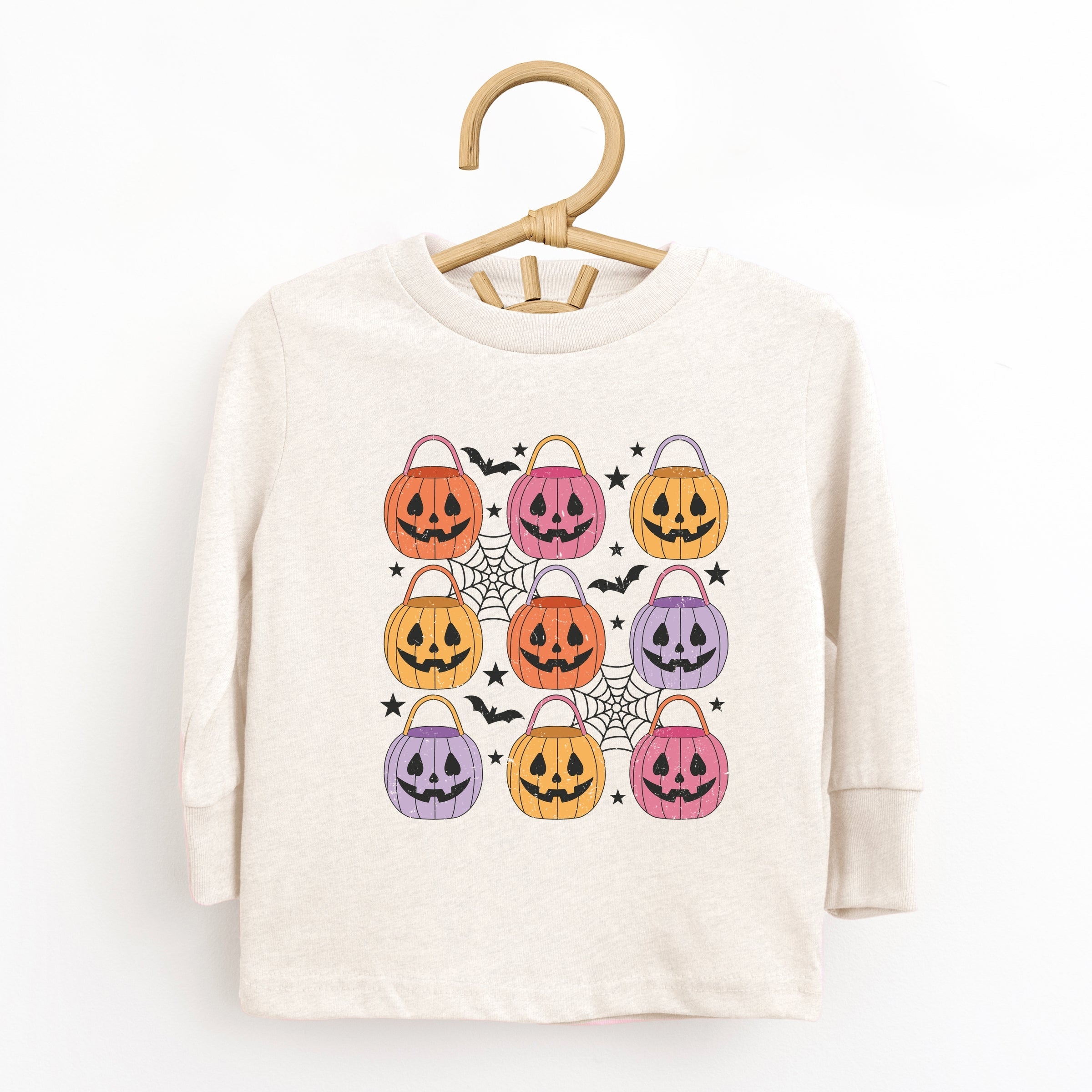 Pumpkin Basket Chart  - Toddler Long Sleeve Graphic Tee and Youth Long Sleeve Graphic T-Shirt