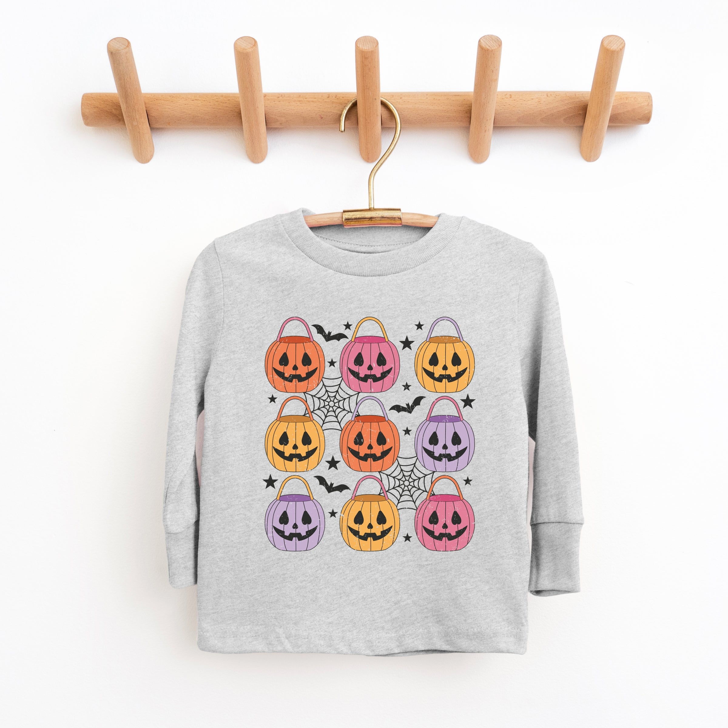 Pumpkin Basket Chart  - Toddler Long Sleeve Graphic Tee and Youth Long Sleeve Graphic T-Shirt