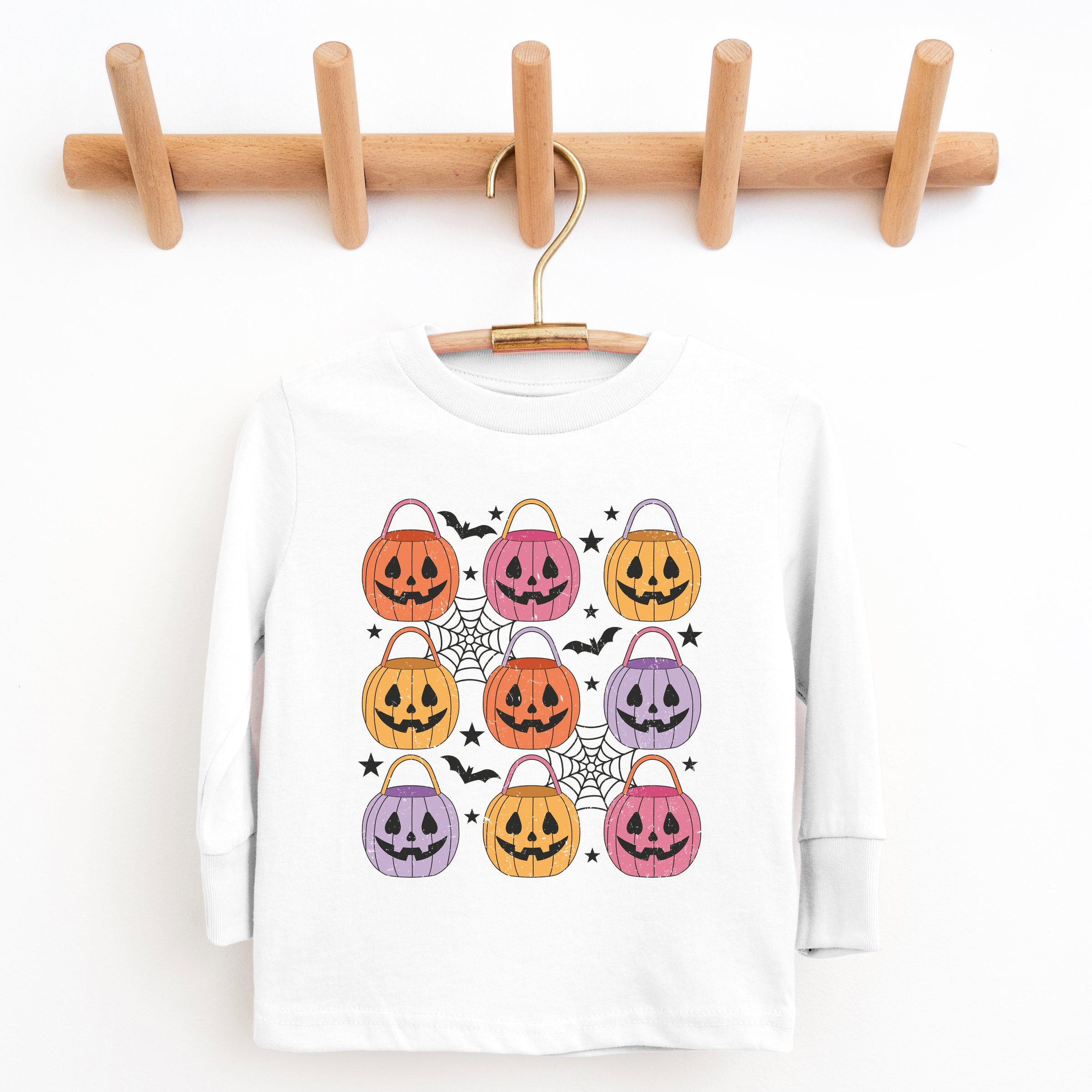Pumpkin Basket Chart  - Toddler Long Sleeve Graphic Tee and Youth Long Sleeve Graphic T-Shirt