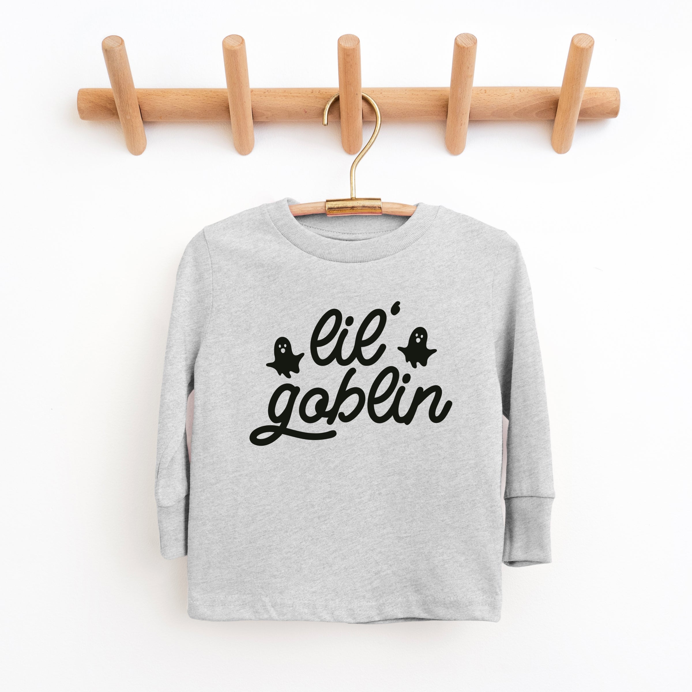 Lil' Goblin Ghosts - Toddler Long Sleeve Graphic Tee and Youth Long Sleeve Graphic T-Shirt