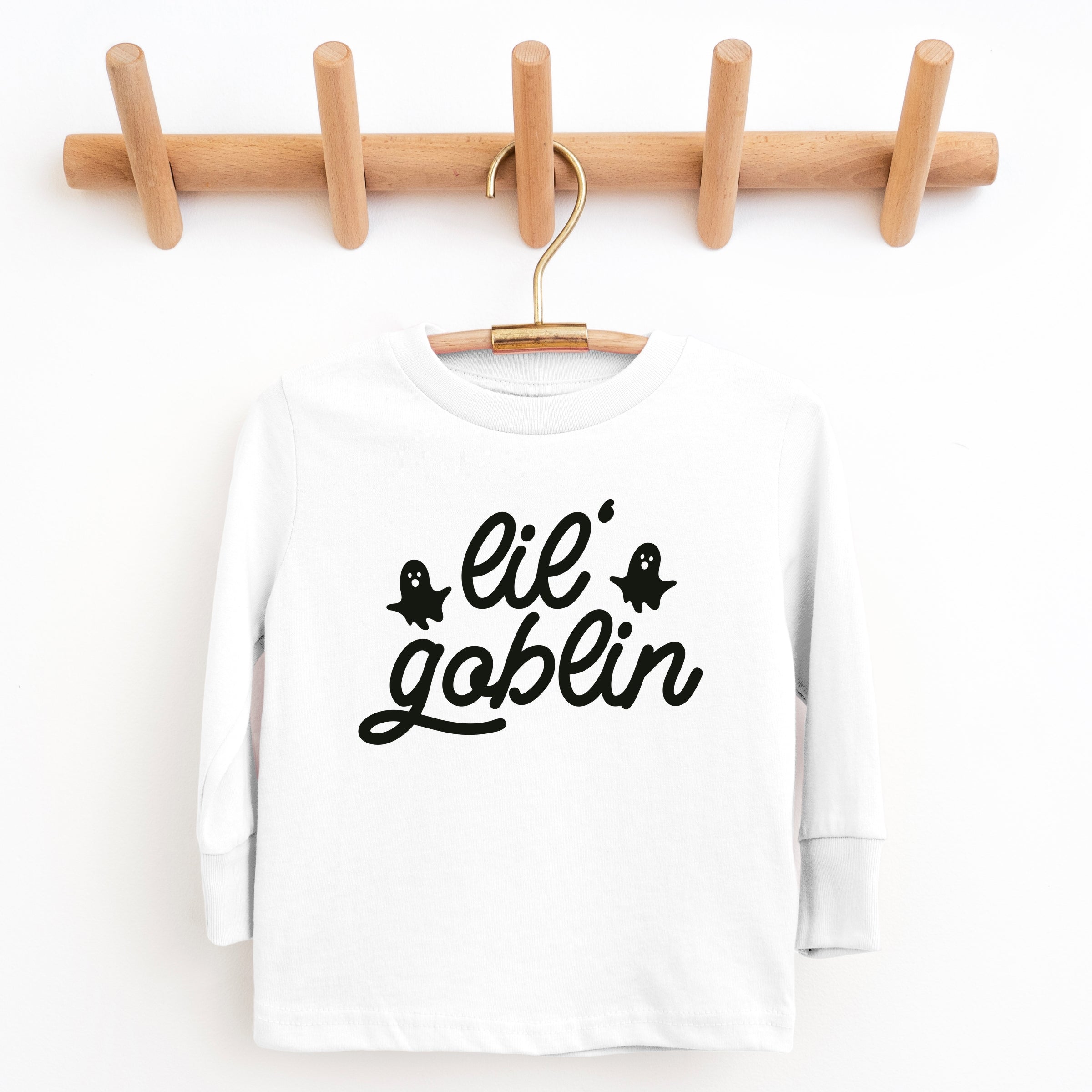 Lil' Goblin Ghosts - Toddler Long Sleeve Graphic Tee and Youth Long Sleeve Graphic T-Shirt