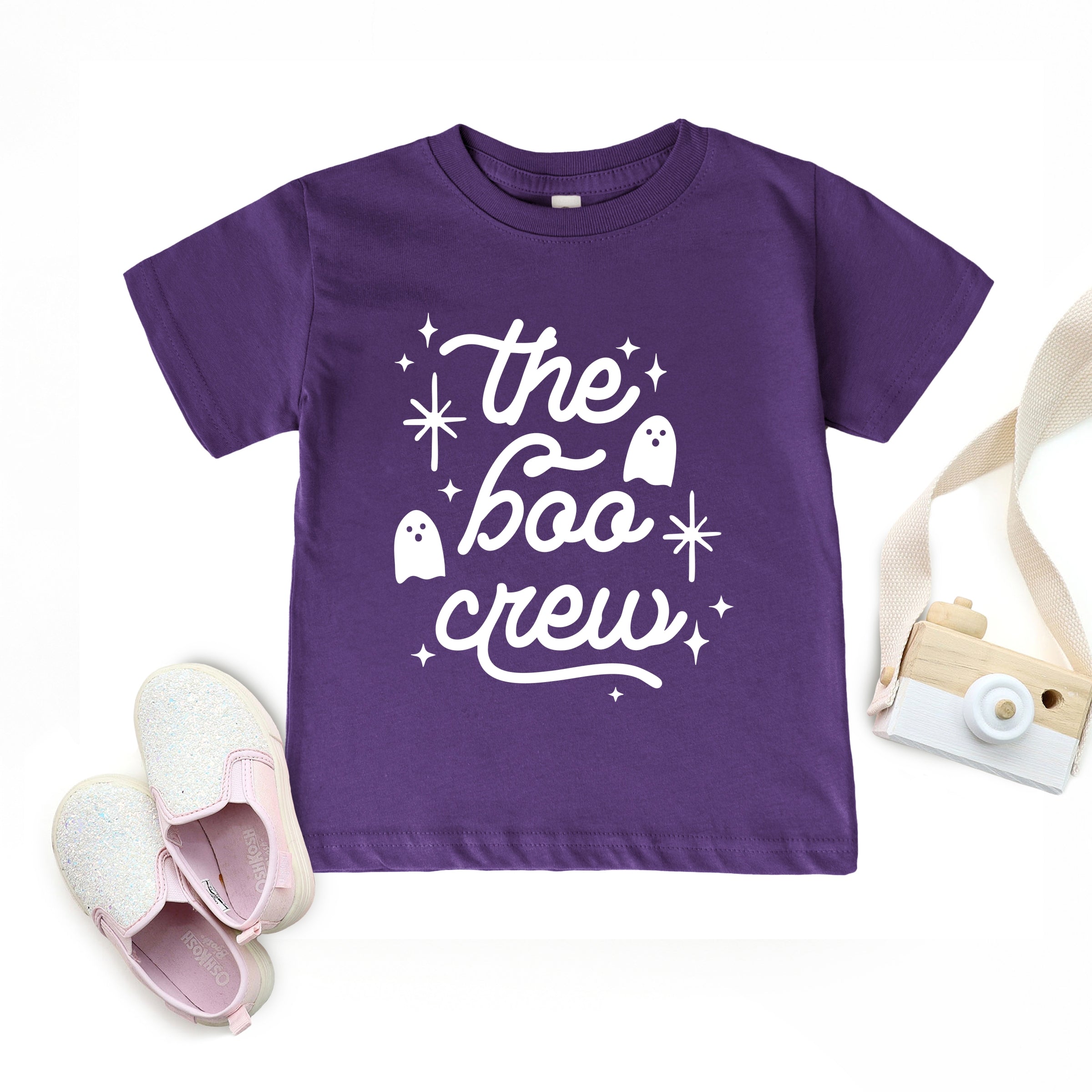 The Boo Crew Ghosts - Youth Short Sleeve Graphic T-Shirt and Toddler Short Sleeve Graphic T-Shirt