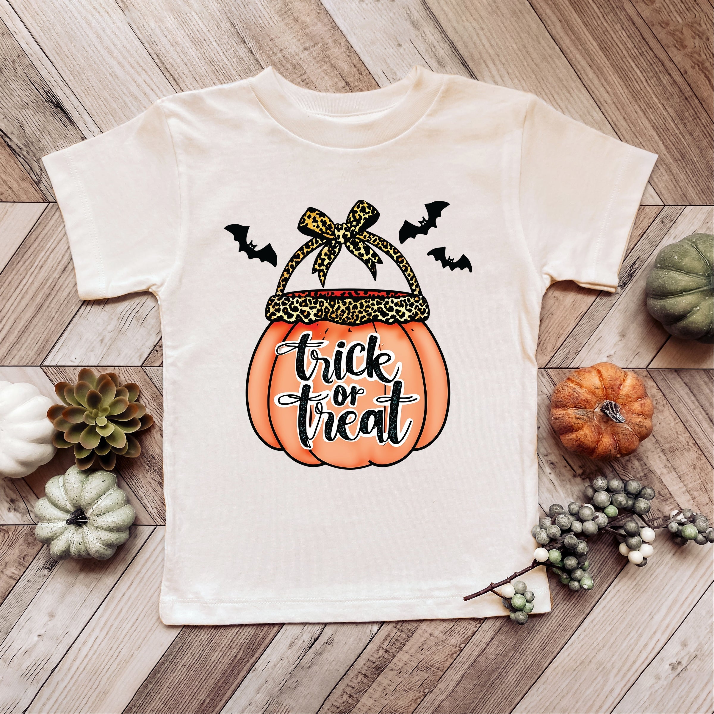 Trick of Treat Pumpkin - Youth Short Sleeve Graphic T-Shirt and Toddler Short Sleeve Graphic T-Shirt