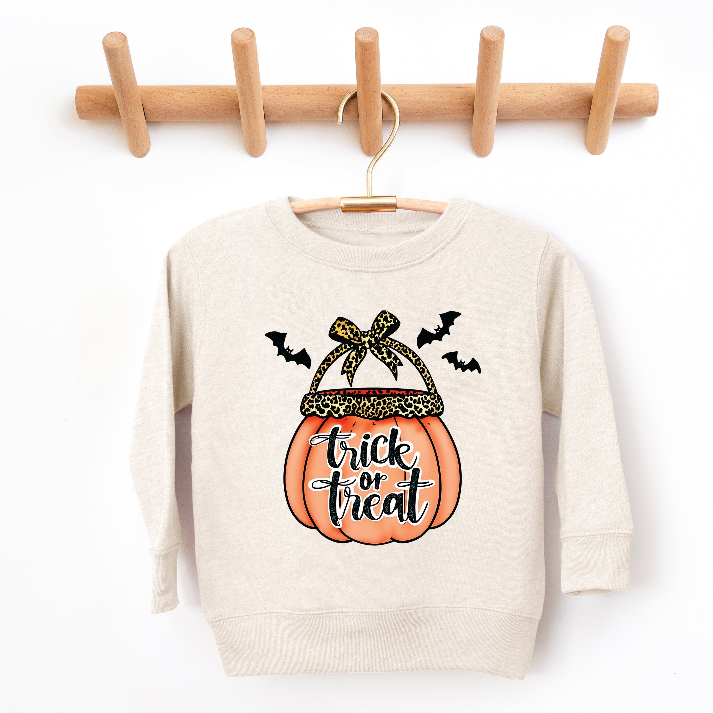 Trick of Treat Pumpkin - Toddler Graphic Sweatshirt and Youth Graphic Sweatshirt