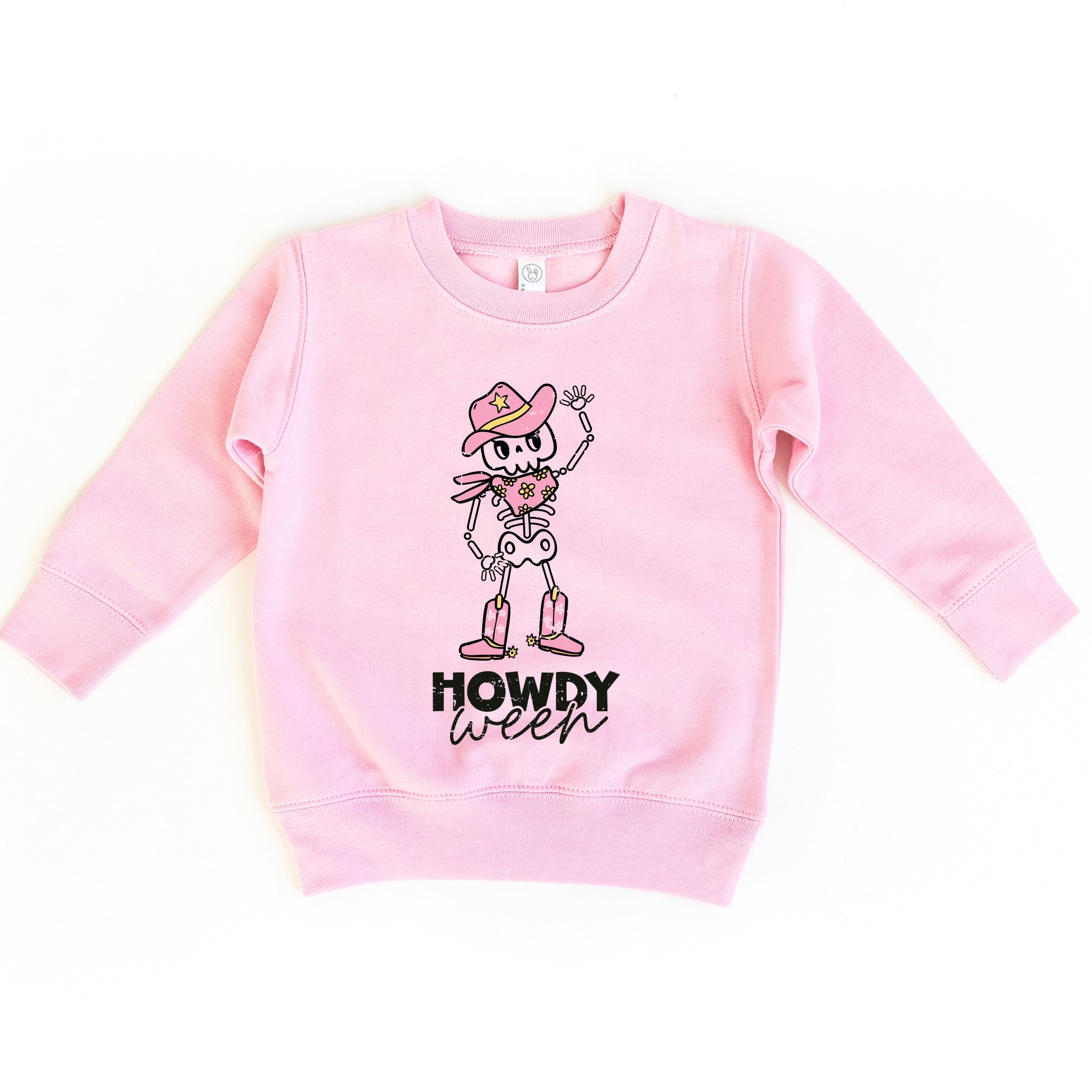 Howdyween Skeleton - Kids Toddler Sweatshirt and Kids Youth Sweatshirt