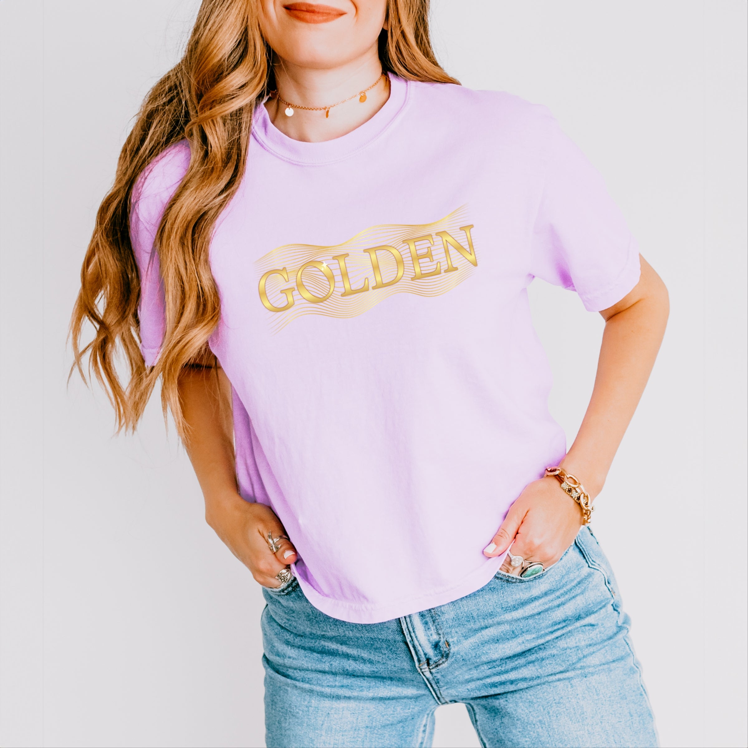 Golden - Boxy Crop Top